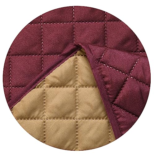 Burgundy/Camel