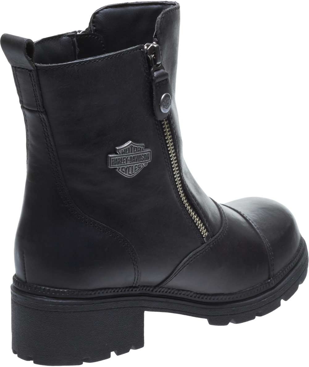Harley-Davidson Women's Amherst Leather Motorcycle Boots - Stylish & Comfortable Riding Shoes for Casual Wear & Biker Fashion | Perfect for Motorcycle Rides, Daily Outfits & Outdoor Adventures