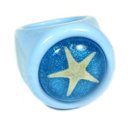 Real Starfish Ring - Unique Ocean-Inspired Jewelry for Women - Perfect for Beach Weddings, Summer Vacations & Boho Fashion