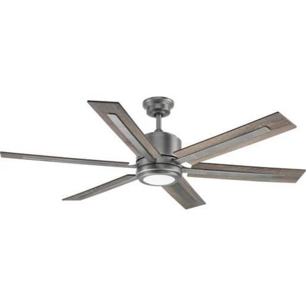 Glandon Ceiling Fan with Remote Control - 52 Inch Modern Low Profile Flush Mount Indoor Ceiling Fan - Quiet Reversible Motor, 3 Speeds - Perfect for Bedroom, Living Room, and Office Spaces