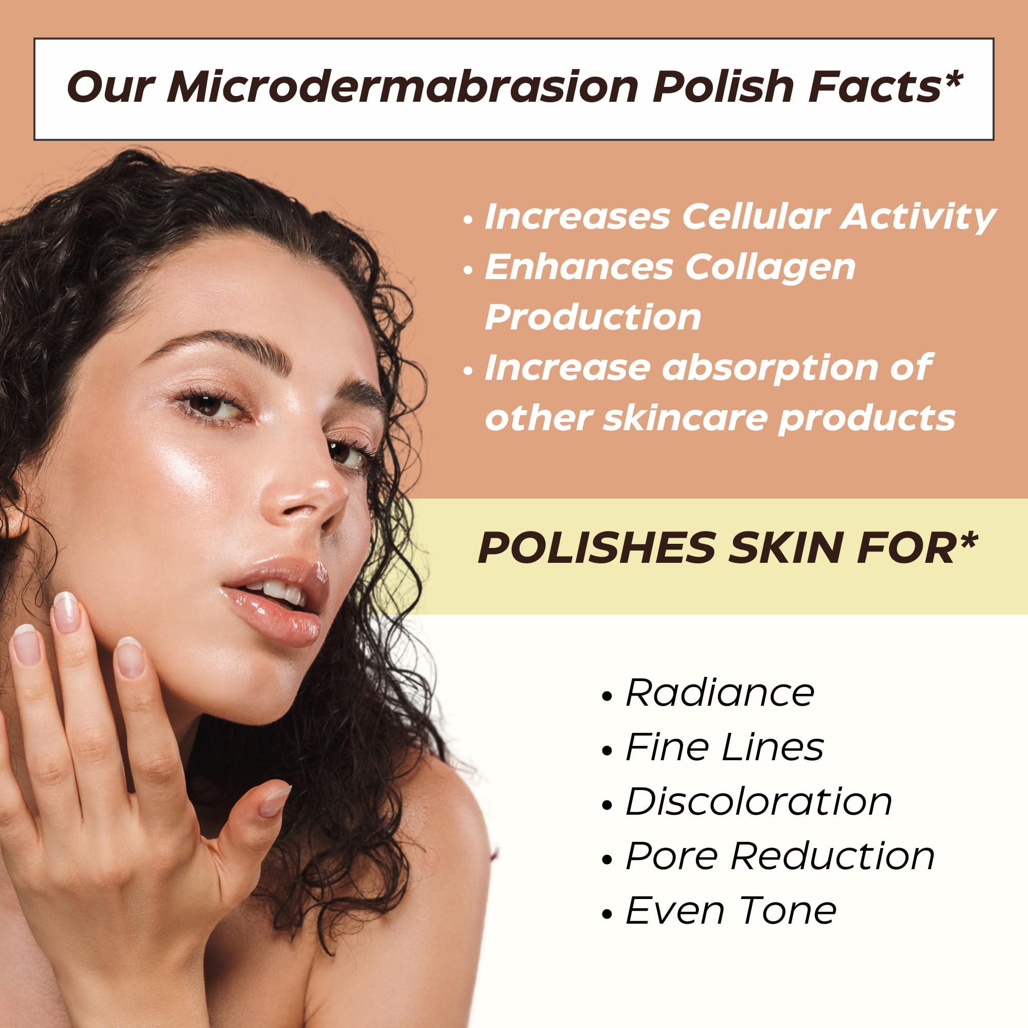 Glow Microdermabrasion Polish - Anti-Aging Face Scrub with Natural Vitamin C, Salicylic Acid & AHAs | Deep Exfoliation for Dull, Dry Skin | Reduces Pores & Wrinkles | Achieve Radiant, Smooth Skin | Perfect for Daily Skincare Routine & Spa-Like Glow at Home