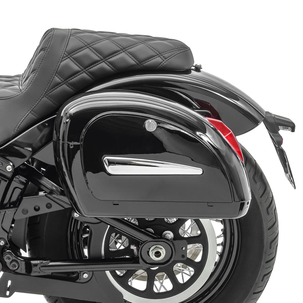 Premium Hard Saddlebags 18L with Mounting Kit - Waterproof Motorcycle Luggage for Cruiser CB43012 | Durable Storage for Long Rides, Road Trips & Daily Commutes