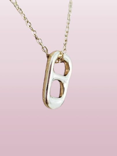 Gold Soda Charm Necklace - Aluminum Can Opener Pendant Jewelry for Women | Trendy Beverage-Themed Accessory for Parties, Gifts & Everyday Wear