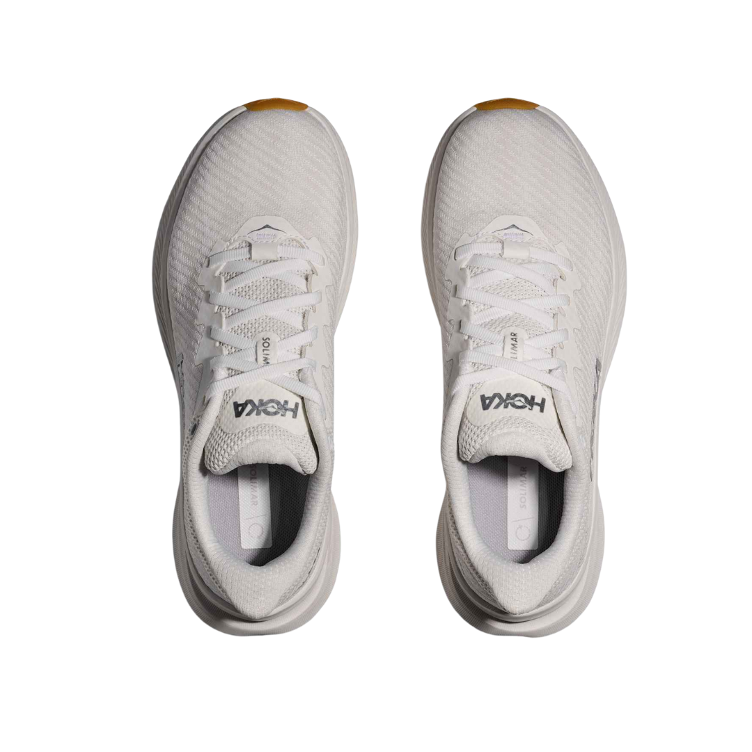 Women's Solimar White Leather Casual Shoes - Comfortable B Width Flats for Work, Walking & Everyday Wear
