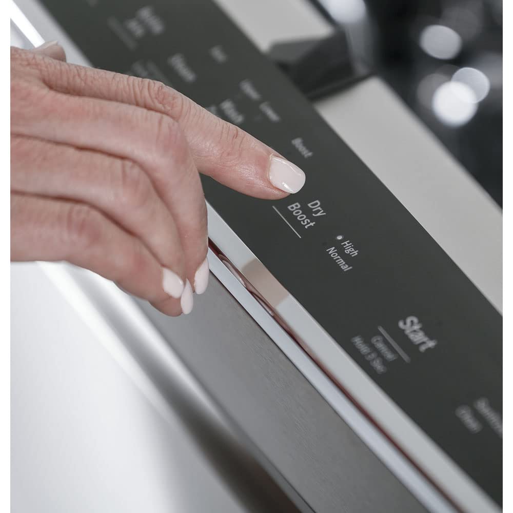 GE Profile 24 Inch Stainless Steel Built-In Dishwasher - Energy Efficient, Ultra Quiet Kitchen Appliance for Modern Homes & Small Spaces