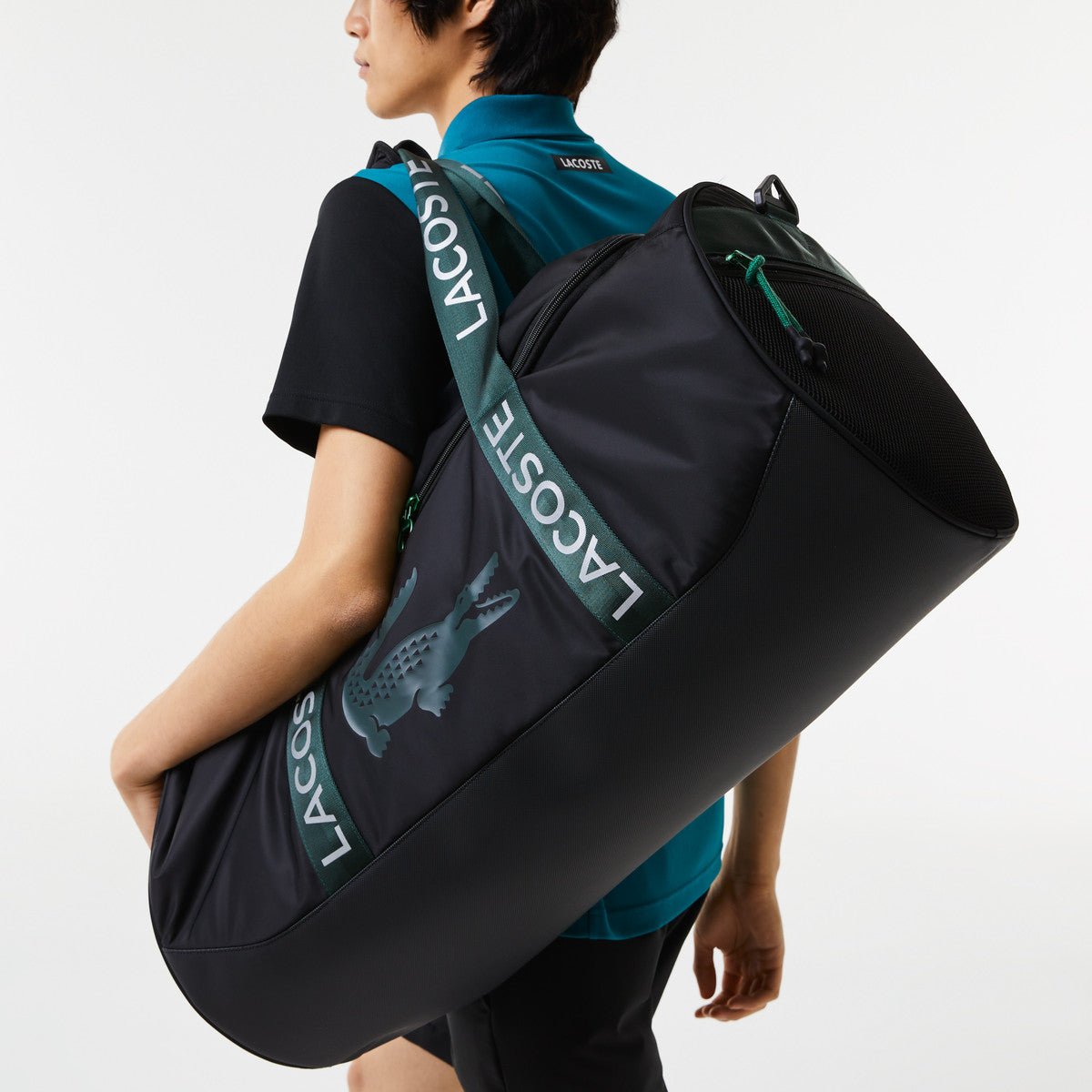 Lacoste L23 Tennis Bag for Men & Women - Durable Sports Duffel with Shoulder Strap - Perfect for Tennis, Gym, Travel & Workout Gear Storage