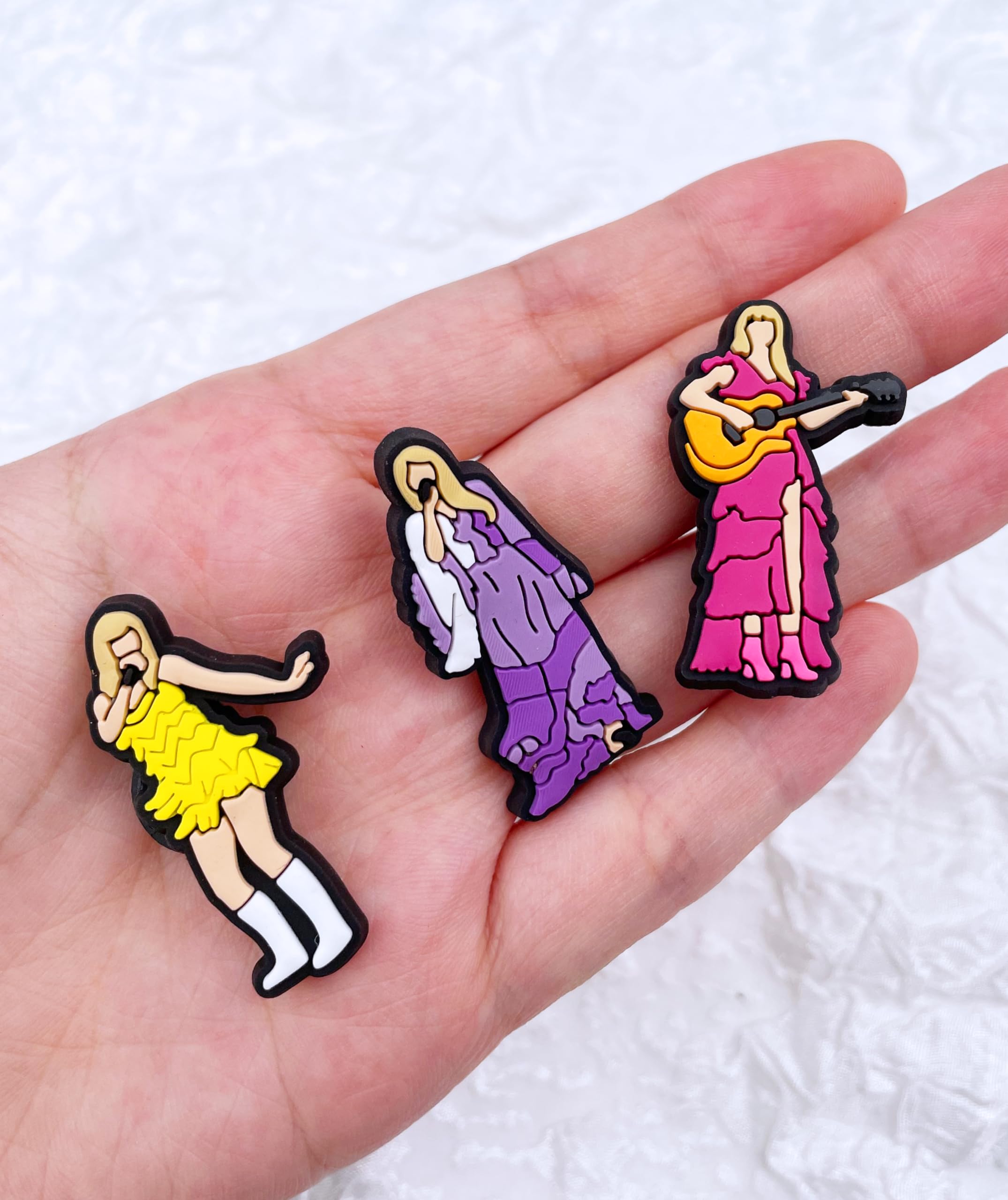 Pink Shoe Charms for Women - TS Singer Inspired Friendship Jewelry Gift for Music Lovers | Perfect for Concerts, Parties & Fashion Accessories