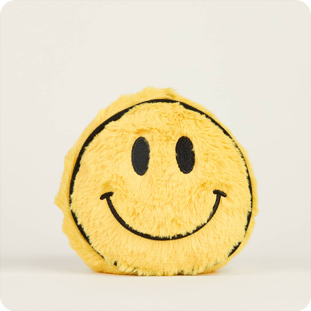 Smiley Face Warmies Junior - Microwaveable Plush Heating Pad for Kids - Perfect for Soothing Aches, Stress Relief & Comfort at Home or Travel