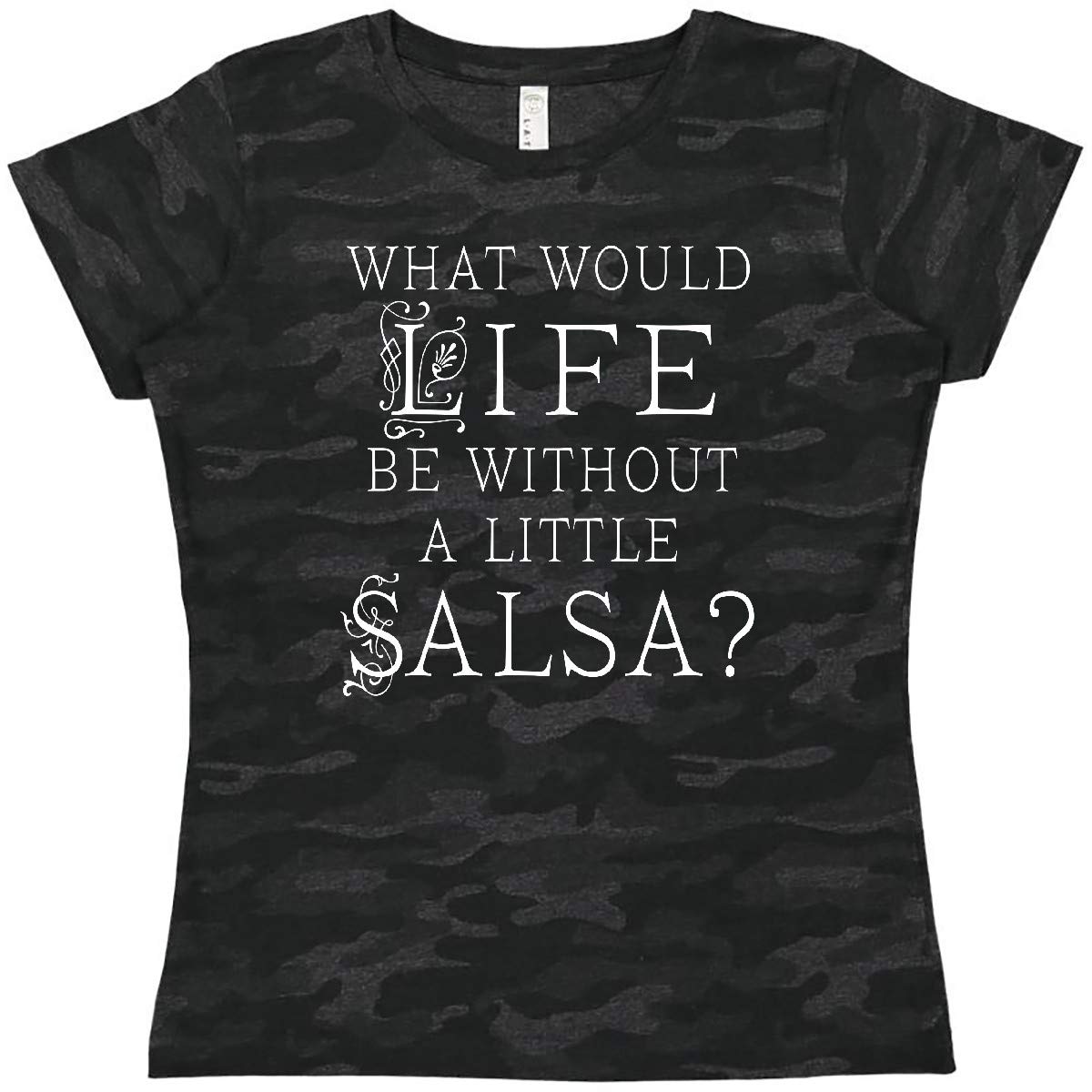 Inktastic Women's Salsa Dancing Ballroom Latin Dance T-Shirt - Comfortable & Stylish for Dance Classes, Performances & Casual Wear