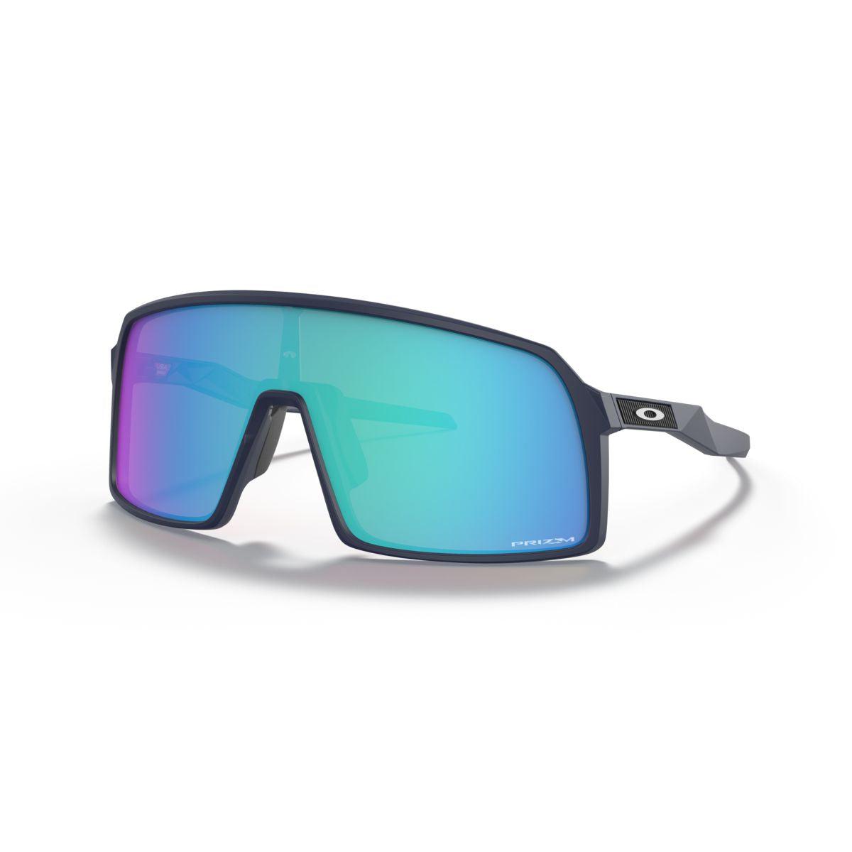 Oakley Sutro Sunglasses (Low Bridge Fit) Matte Navy/Prizm Sapphire Lens - 0OO9406A 940604 - Sports & Outdoor Activities