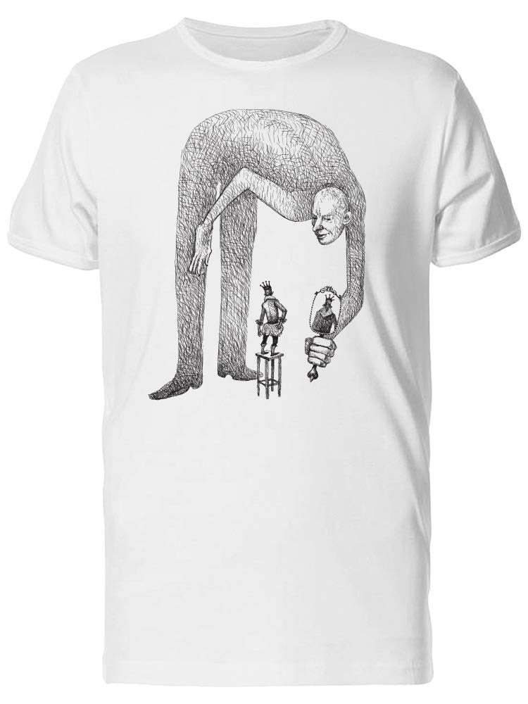 Center Of Attention King Sketch Graphic T-Shirt for Men - Trendy Casual Streetwear for Everyday Wear & Social Outings