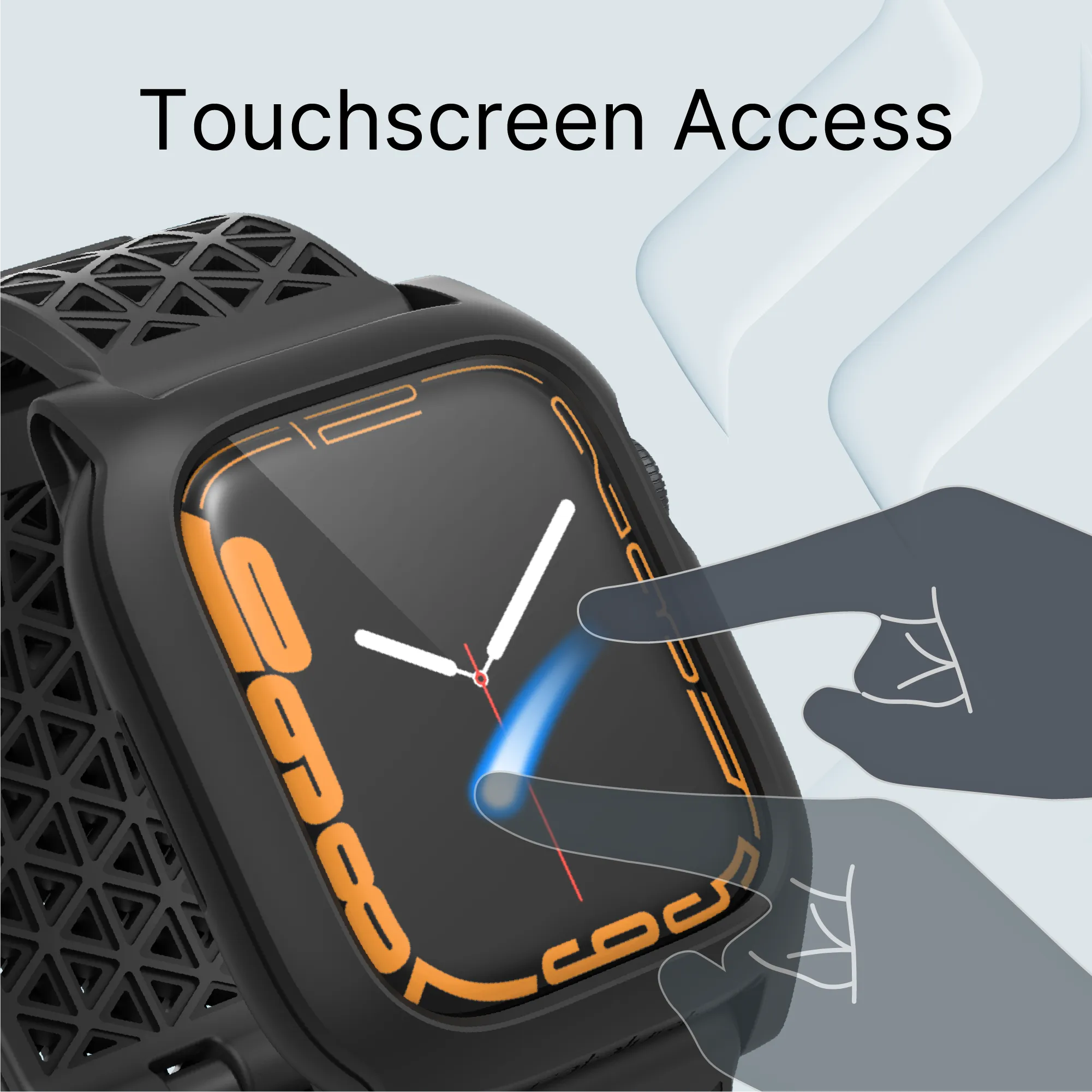Durable 41mm Rugged Case & Band for Apple Watch Series 9/8/7 - Perfect for Outdoor Sports, Hiking & Active Lifestyles