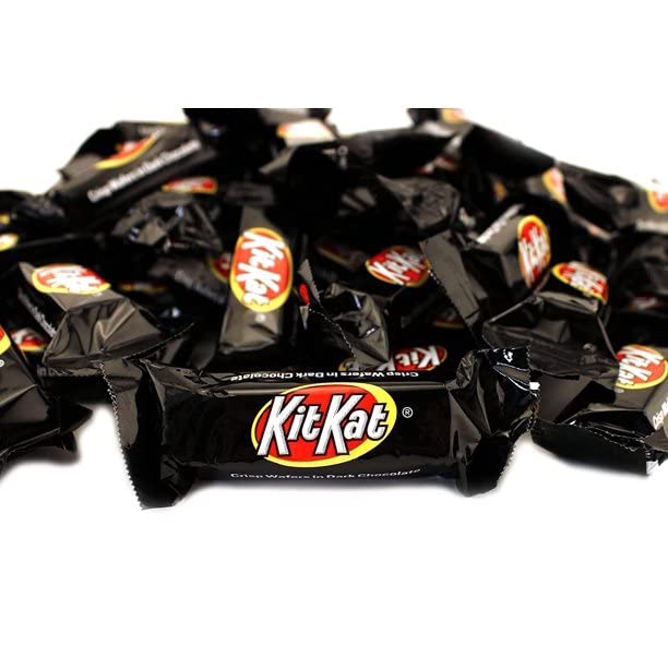Dark Chocolate Kit Kat Miniatures Bulk - 4 Lb Bag of Individually Wrapped Candy Bars - Perfect for Halloween Treats, Party Favors & Office Snacks