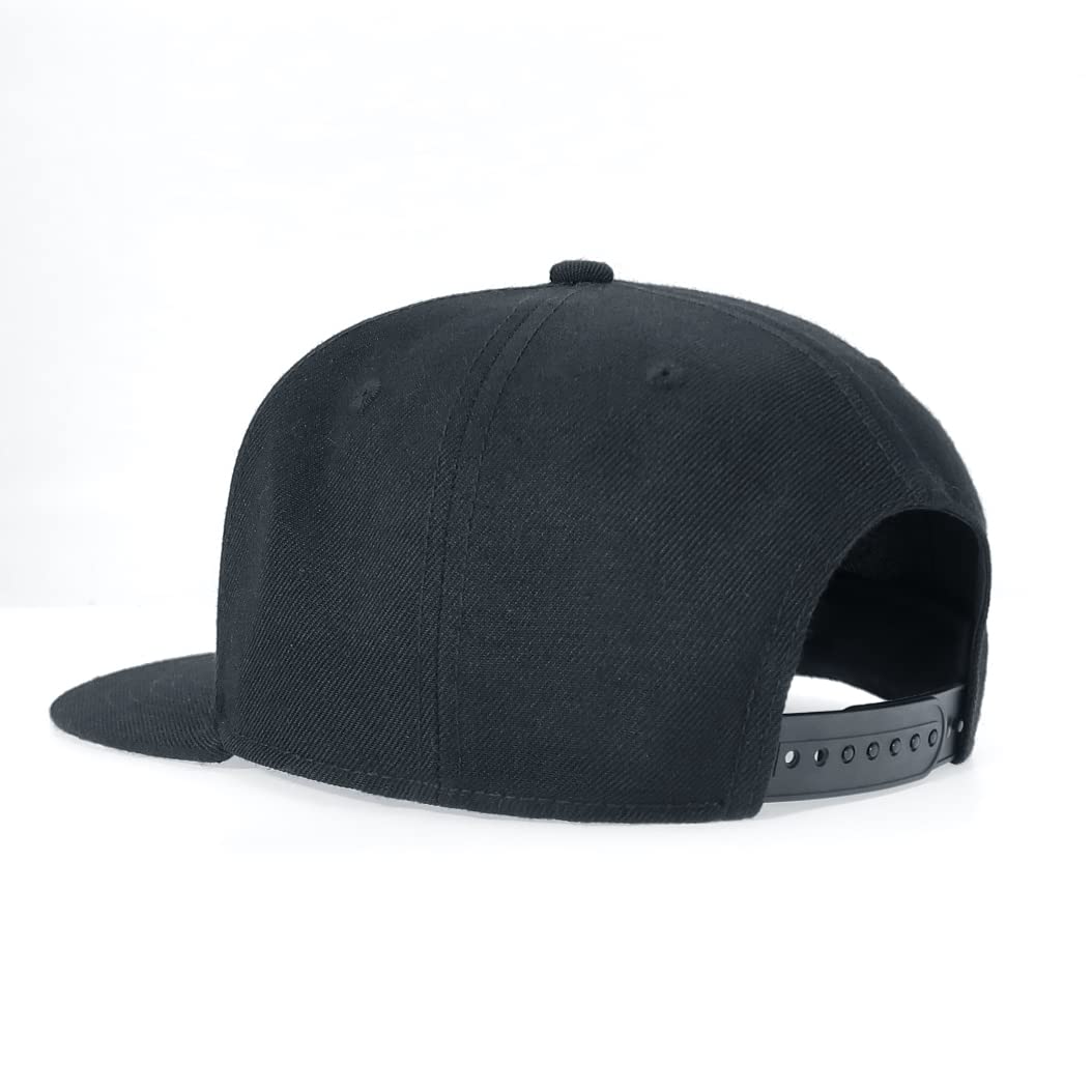 Stylish Snapback Hats for Men & Women - Adjustable Skull Embroidery Baseball Cap with Flat Bill - Perfect for Casual Wear, Sports & Street Fashion