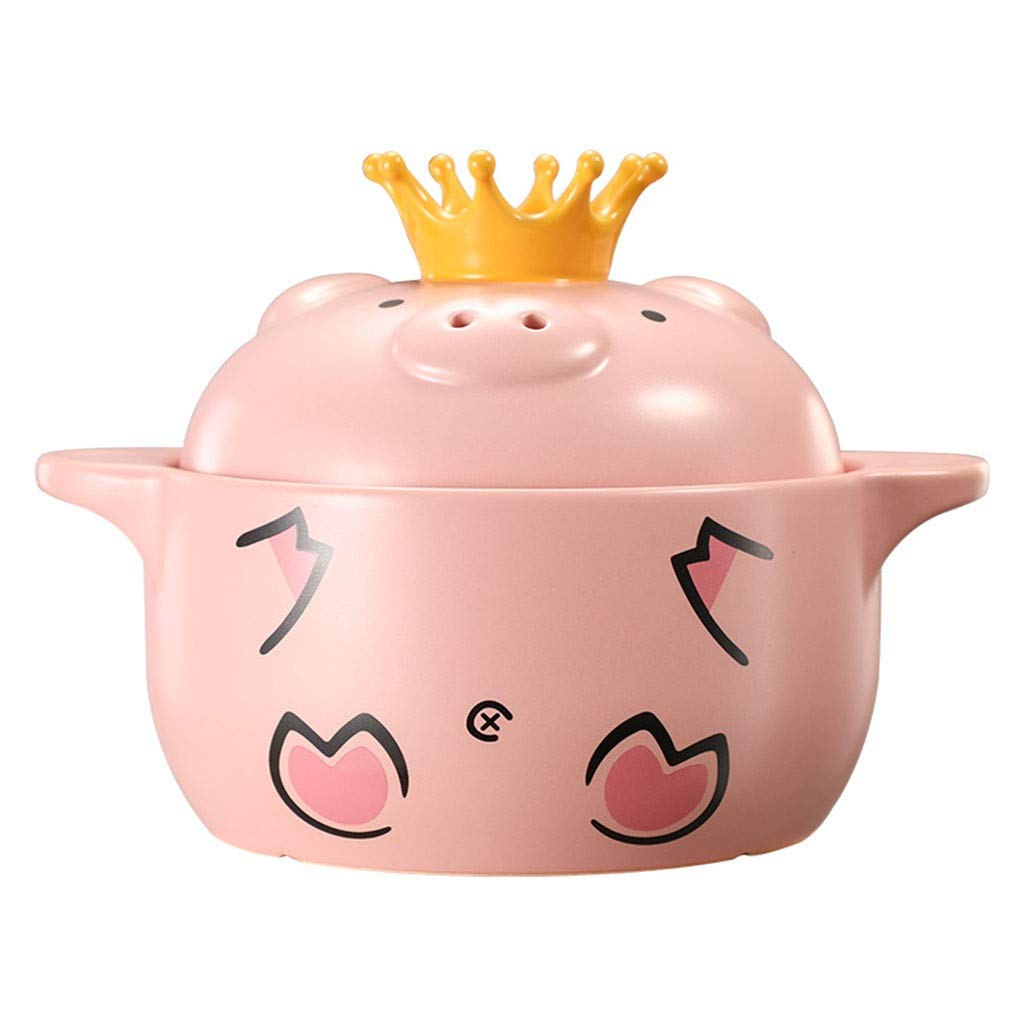 **Pink Ceramic Non-Stick Casserole Pot – Hot Pot, Stockpot, Baby Food Cooker, Stew & Noodle Pot for Family, Breakfast & Party Cooking**    *(Perfect for Simmering, Stewing, Milk Heating & Serving Delicious Meals at Home!)*