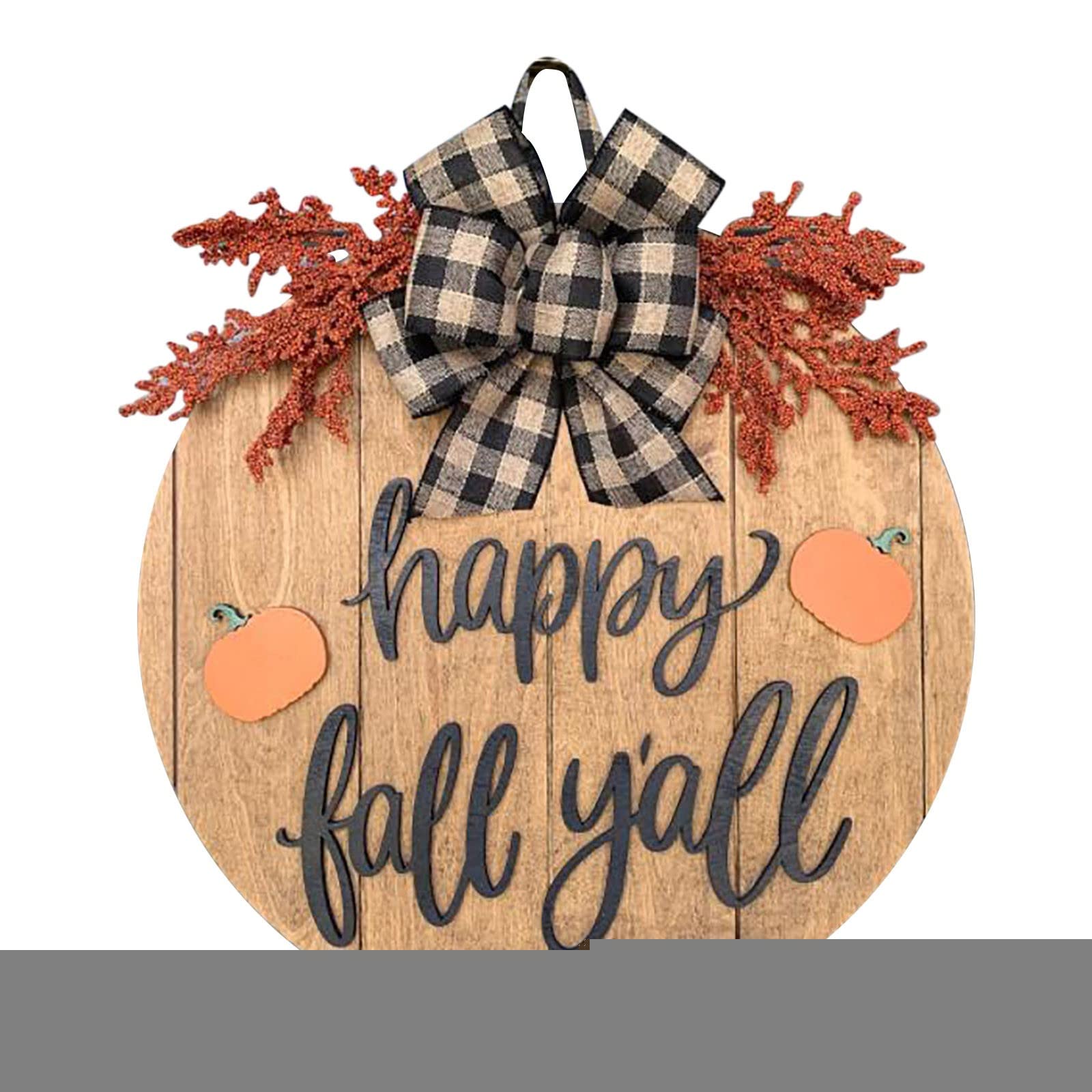 Rustic Farmhouse Truck Wreath - Autumn & Halloween Home Decor for Living Room, Kitchen, Wall, and Door - Perfect for Fall Season, Thanksgiving, and Farmhouse Style Decorating