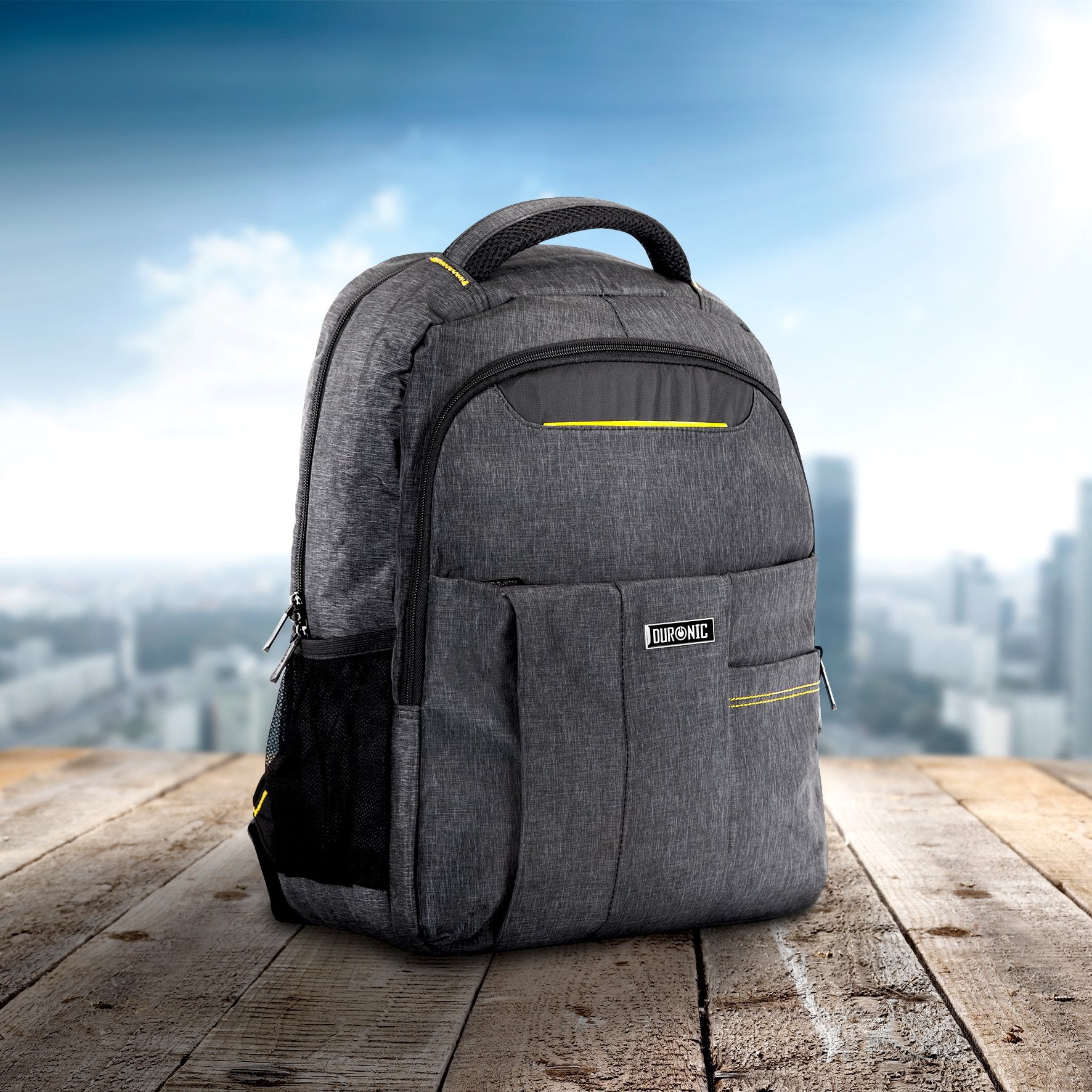Duronic Lightweight Water-Resistant Travel Laptop Backpack - 15.6 Inch Business & School Computer Bag for Men, Women & Kids - Perfect for Work, College, Gym & Daily Commute - Durable Rucksack with USB Charging Port (Model LB13)