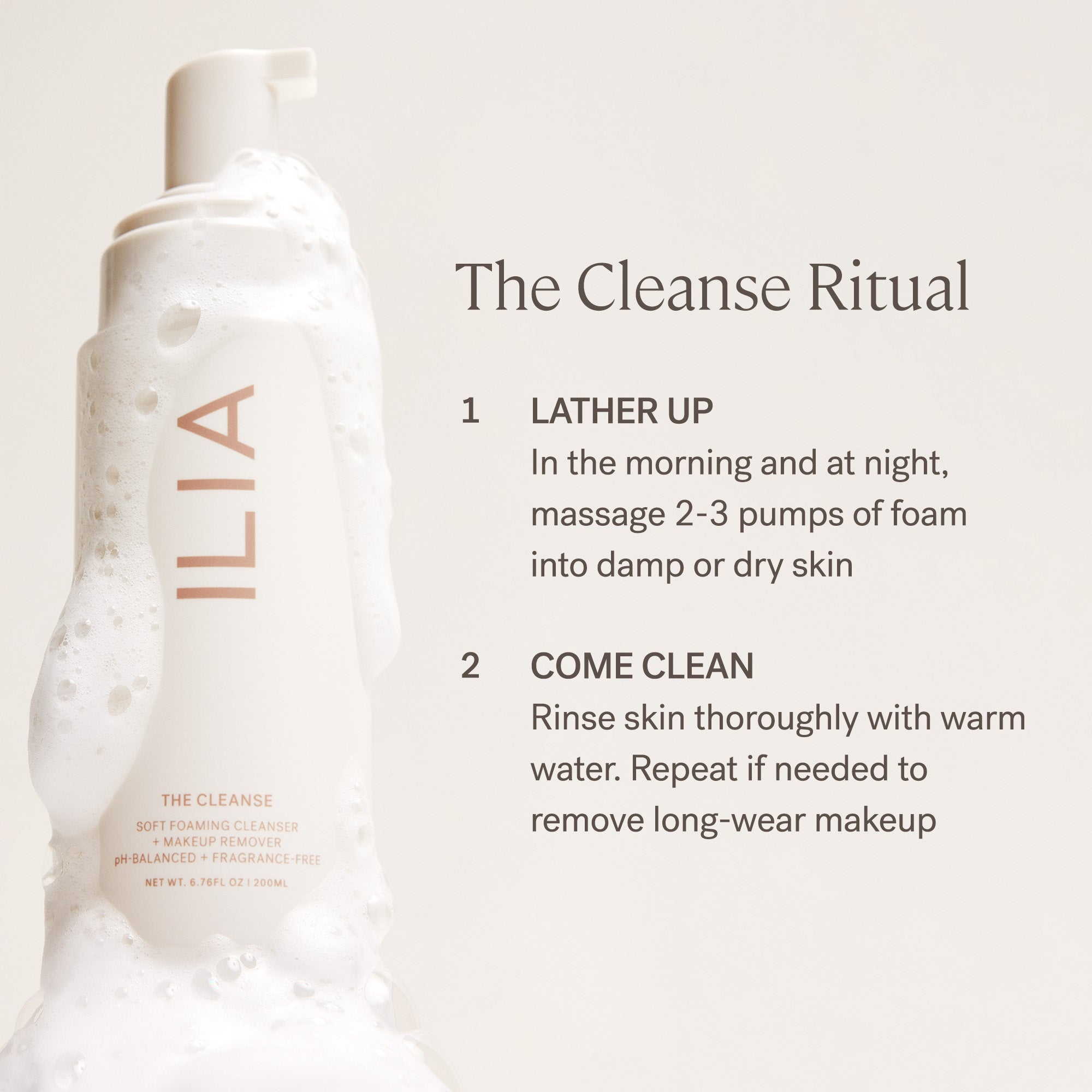 Best Soft Foaming Cleanser & Makeup Remover for Sensitive Skin - Gentle Face Wash for Daily Use & Deep Cleansing
