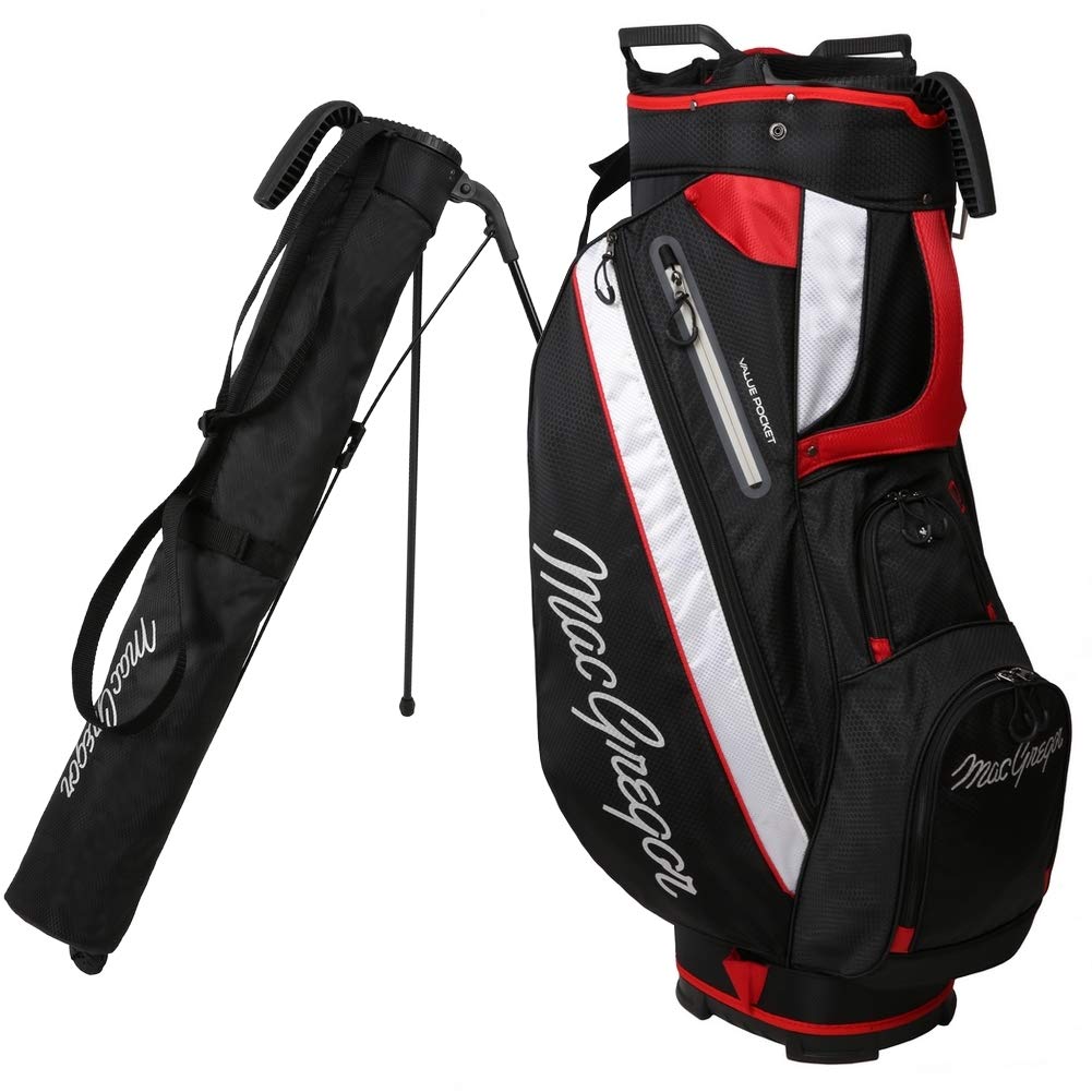 MacGregor Golf Tourney 2-in-1 Cart Bag with Removable Carry/Stand Bag - Lightweight Golf Bag for Men & Women - Perfect for Golf Carts & Walking Courses