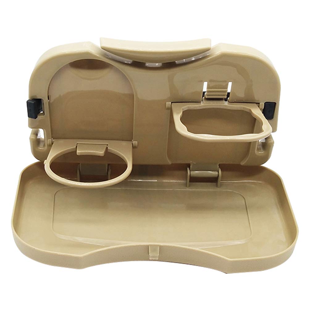 **MADAGI Foldable Car Backseat Organizer - Portable Travel Tray for Food, Drinks, Laptop & Writing - Black (1-Piece) | Perfect for Road Trips, Commuting & Dining on the Go**