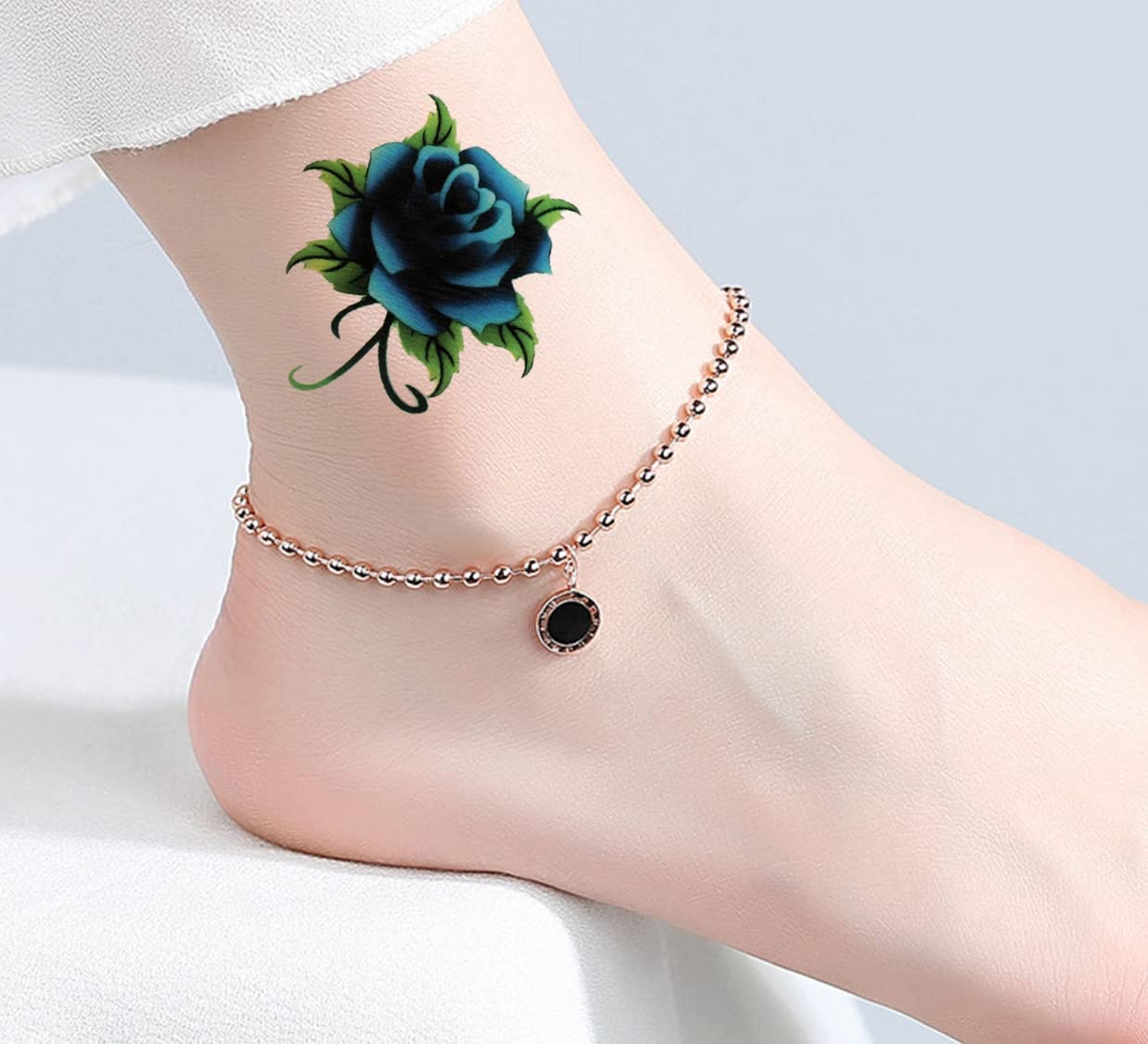 Waterproof Temporary Tattoo Stickers for Men & Women - 3D Realistic Flowers, Butterflies, Stars, Angels, Wolves & Armband Designs (60mm x 105mm) | Perfect for Parties, Festivals, Cosplay & Body Art