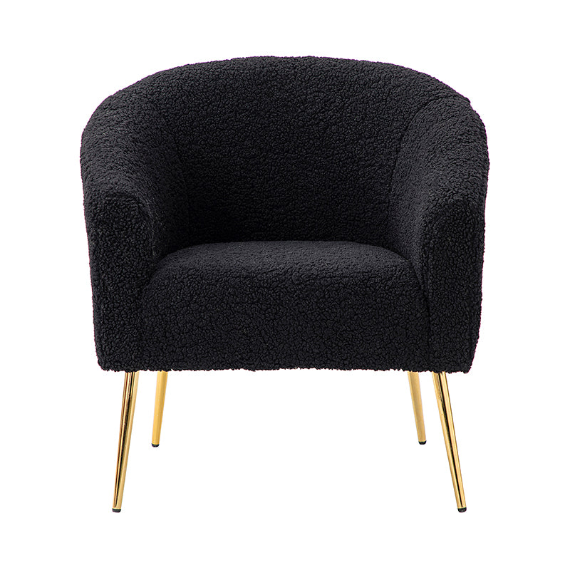 Bari Barrel Armchair - Modern Upholstered Accent Chair for Living Room, Bedroom & Office - Comfortable Lounge Seating with Stylish Design