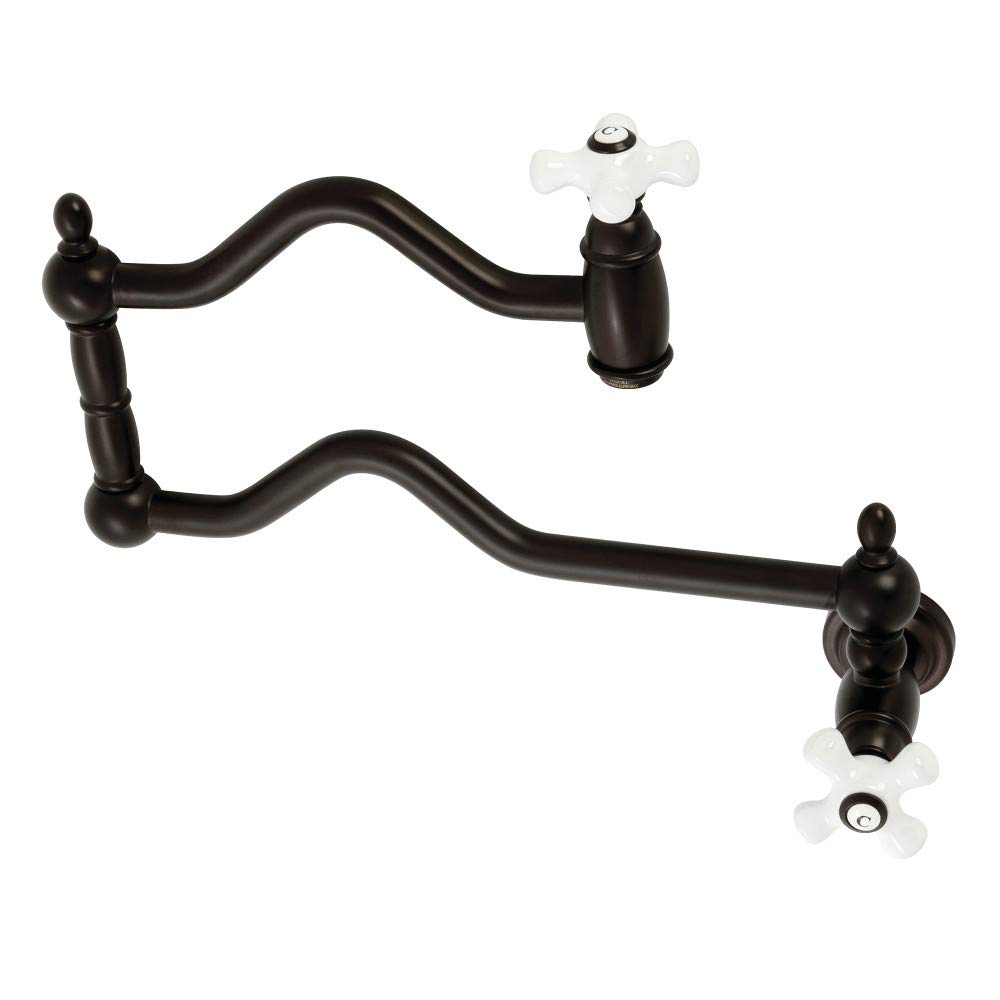 Kingston Brass KS2105PX Heritage Pot Filler Faucet - Oil Rubbed Bronze Finish - 24.13