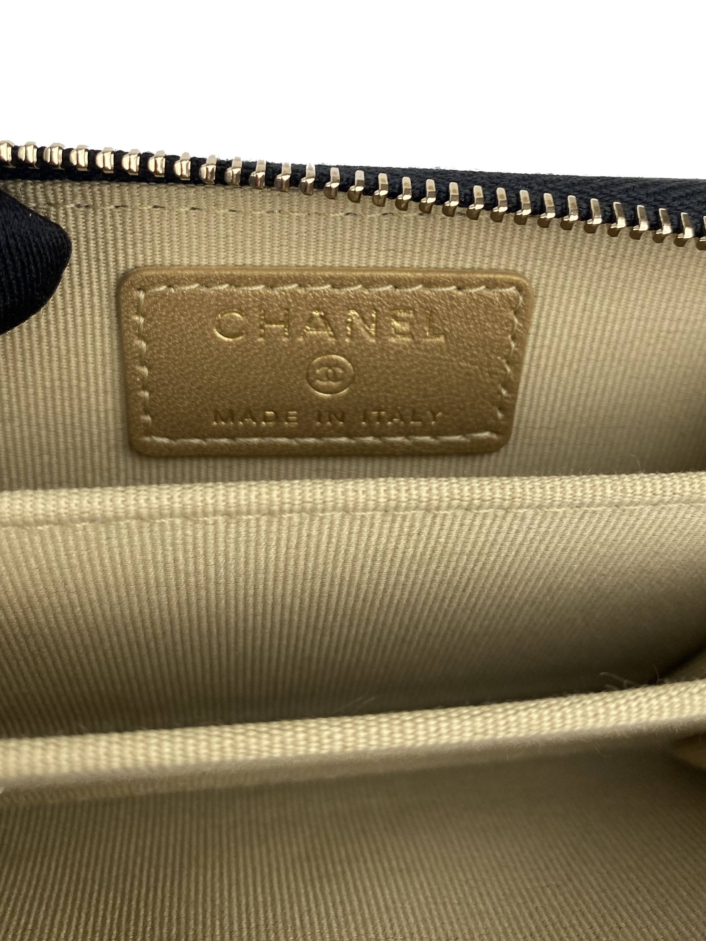 Chanel Black Mini Zip Belt Bag with Pearl Crush - Stylish Crossbody Waist Bag for Women, Fashion Accessories for Daily Use, Parties & Travel