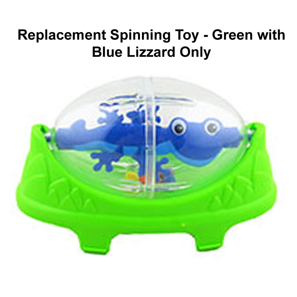 Fisher-Price Rainforest Jumperoo Replacement Spinning Toy - Green with Blue Lizard for K6070 Baby Bouncer | Durable Replacement Part for Infant Activity Center | Perfect for Playtime & Developmental Fun