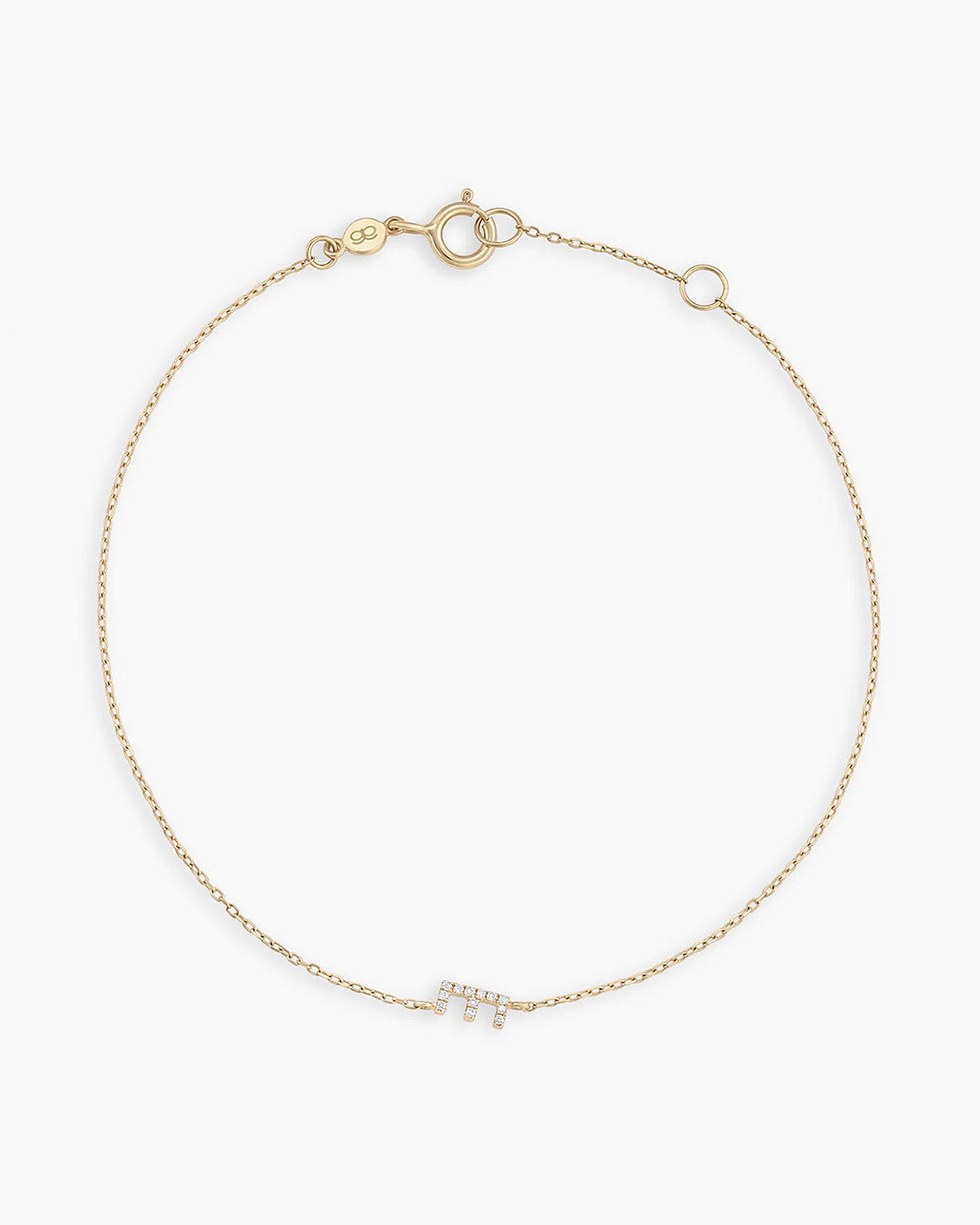 Diamond Pavé Alphabet Bracelet - Personalized Initial Letter Bracelet for Women, Sterling Silver or Gold Plated, Elegant Gift for Birthday, Anniversary, Valentine's Day | Perfect for Everyday Wear & Special Occasions