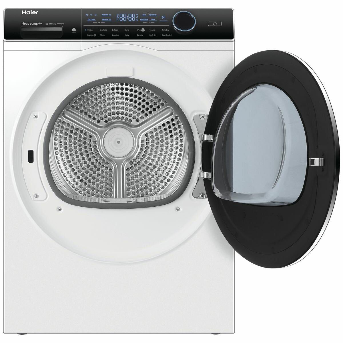 Haier 600 Series 9kg Heat Pump Dryer with Steam Refresh HDHP90AN1 - Energy Efficient Laundry Solution for Homes & Apartments