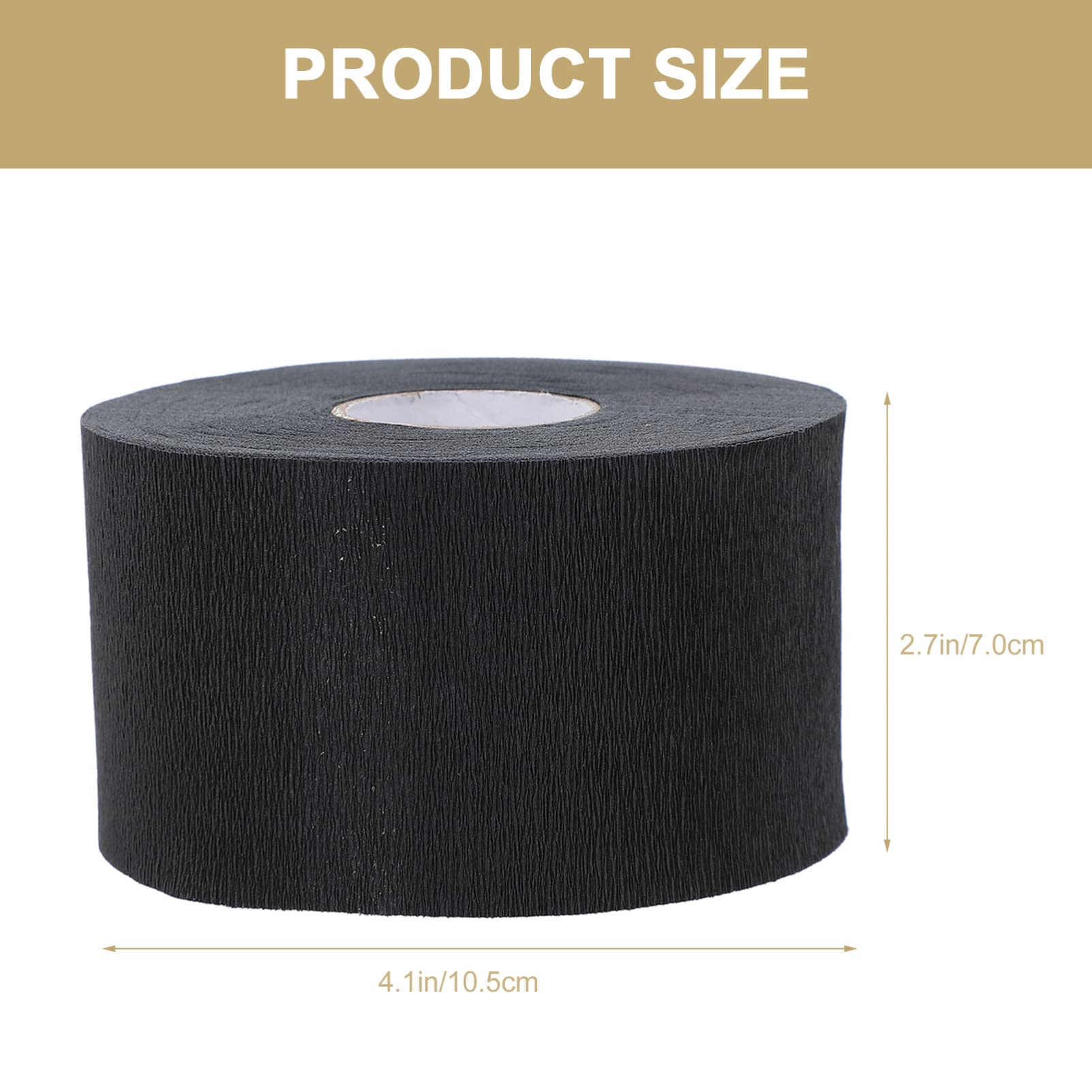 Healifty 4 Rolls Stretchy Hair Salon Scarf Paper - Barber & Hairdressing Accessories, Hair Styling Wrap & Neck Collar for Professional Salons & Home Use
