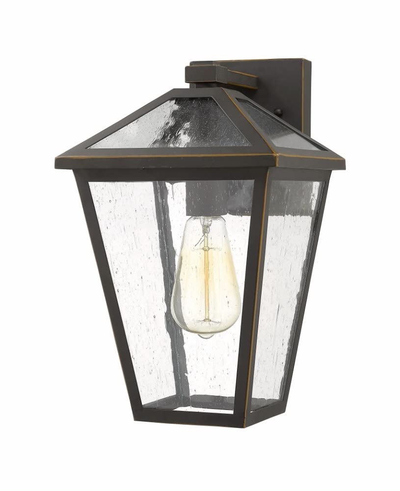 Z-Lite 579M-ORB 1-Light Outdoor Wall Sconce - Oil Rubbed Bronze Finish - Weatherproof Exterior Lighting for Porch, Patio & Entryway