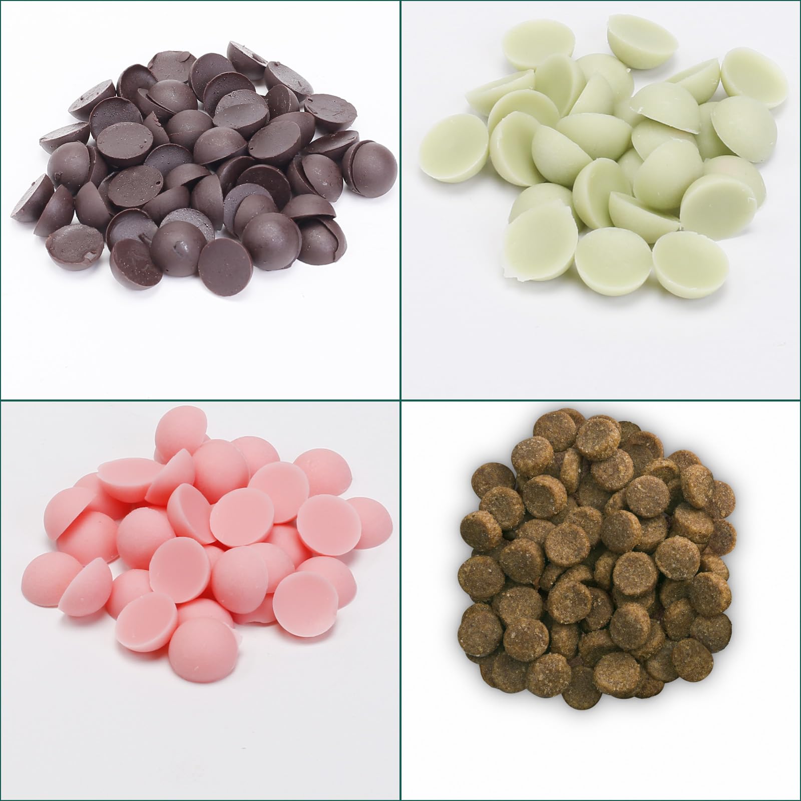 148-Cavity Mini Round Silicone Molds for Baking - Semi Sphere Chocolate Candy Mold for Chocolate Chips, Gumdrops, Cookies, Dog Treats & Cake Decorations (Includes Scraper) | Perfect for Home Baking, Party Treats & DIY Dessert Making