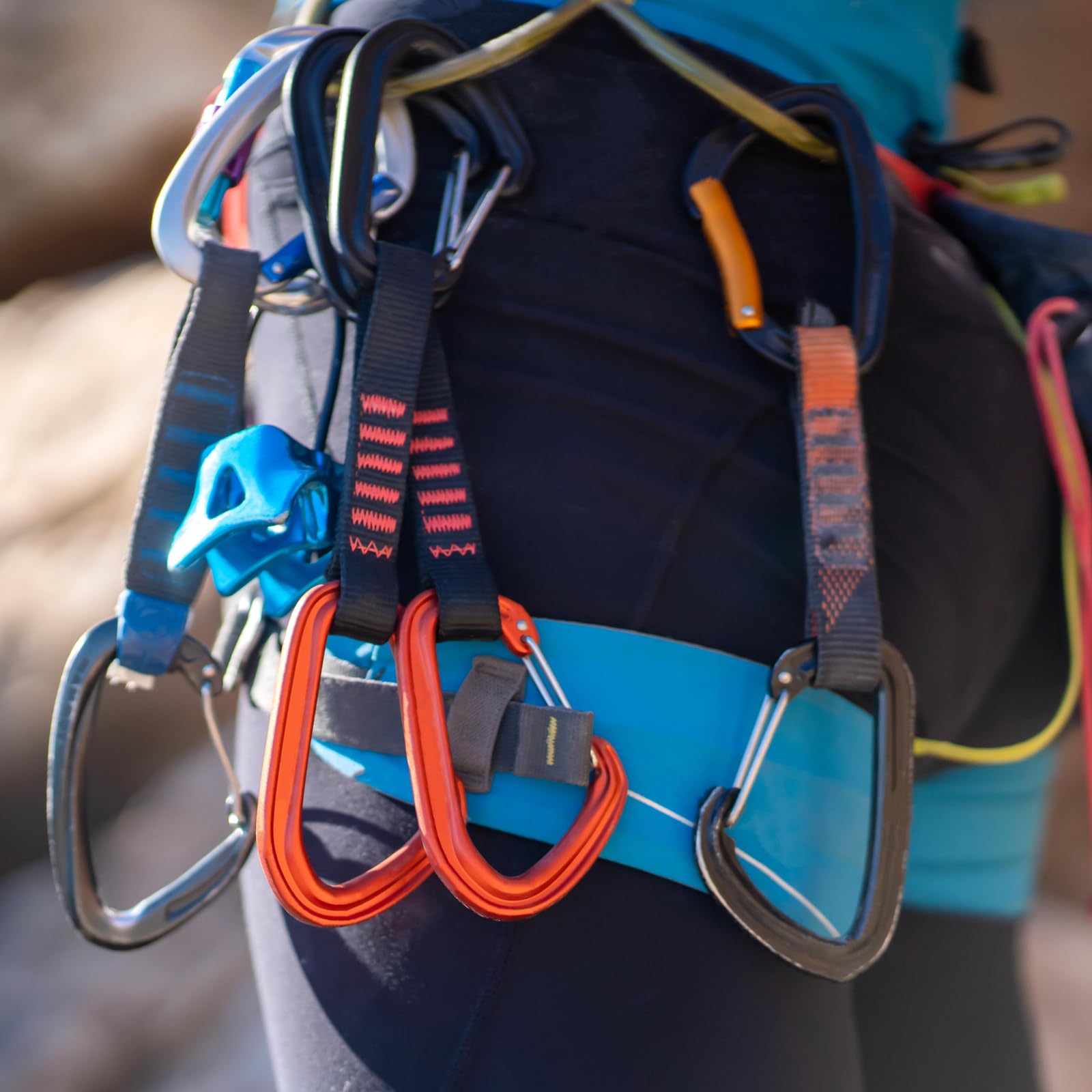 Heavy Duty TRIWONDER Carabiner Clips 12kN & 25kN - Small Climbing Carabiners for Hammock, Keys, Dog Leash, Harness - Perfect for Camping, Hiking & Outdoor Adventures