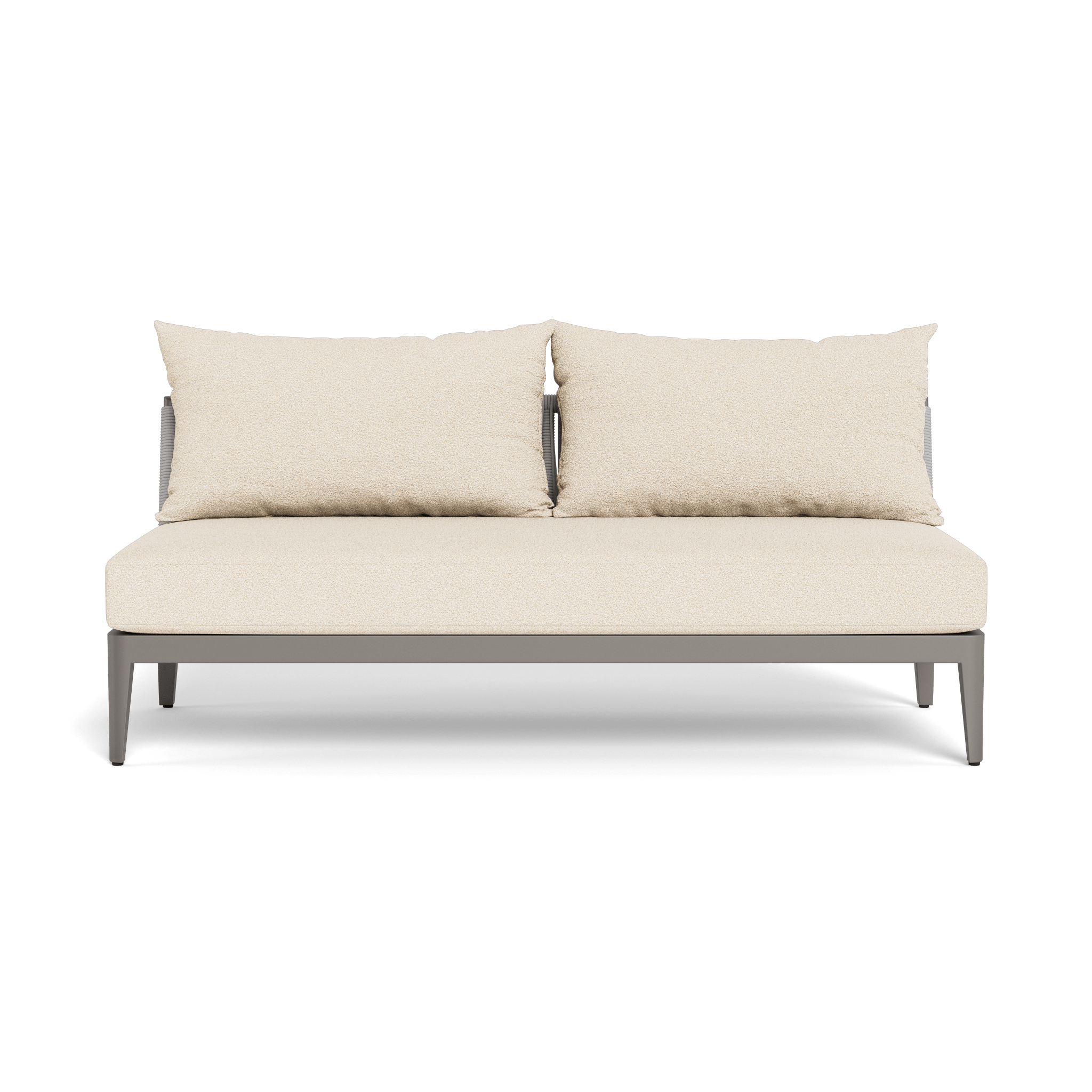 Hamilton 2-Seat Armless Sofa - Modern Loveseat for Small Spaces, Living Room, Apartment, Dorm | Compact & Stylish Seating Solution