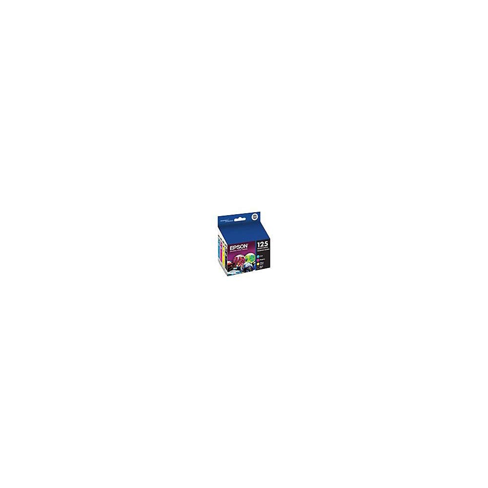 Epson 125 DURABrite Ultra Black & Color Ink Cartridge Combo Pack - Compatible with Stylus NX-125/NX-127/NX-130/NX-230/NX-420/NX-530/NX-625 & WorkForce WF-320/WF-323/WF-325/WF-520 Printers - Ideal for Home Office Printing, Documents & Photos