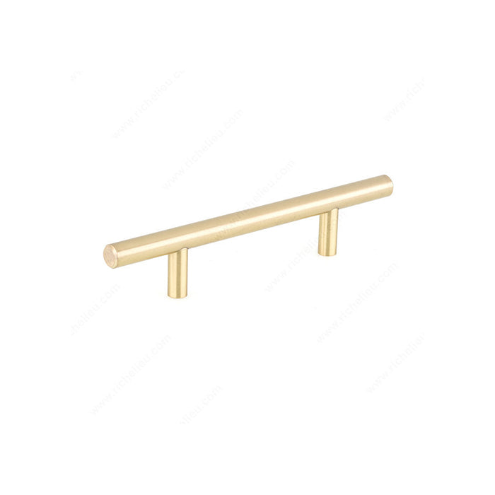Modern Stainless Steel T-Bar Cabinet Pulls - Sleek & Durable Handles for Kitchen Cabinets, Drawers & Furniture (Set of 10) - Perfect for Home Renovation & DIY Projects
