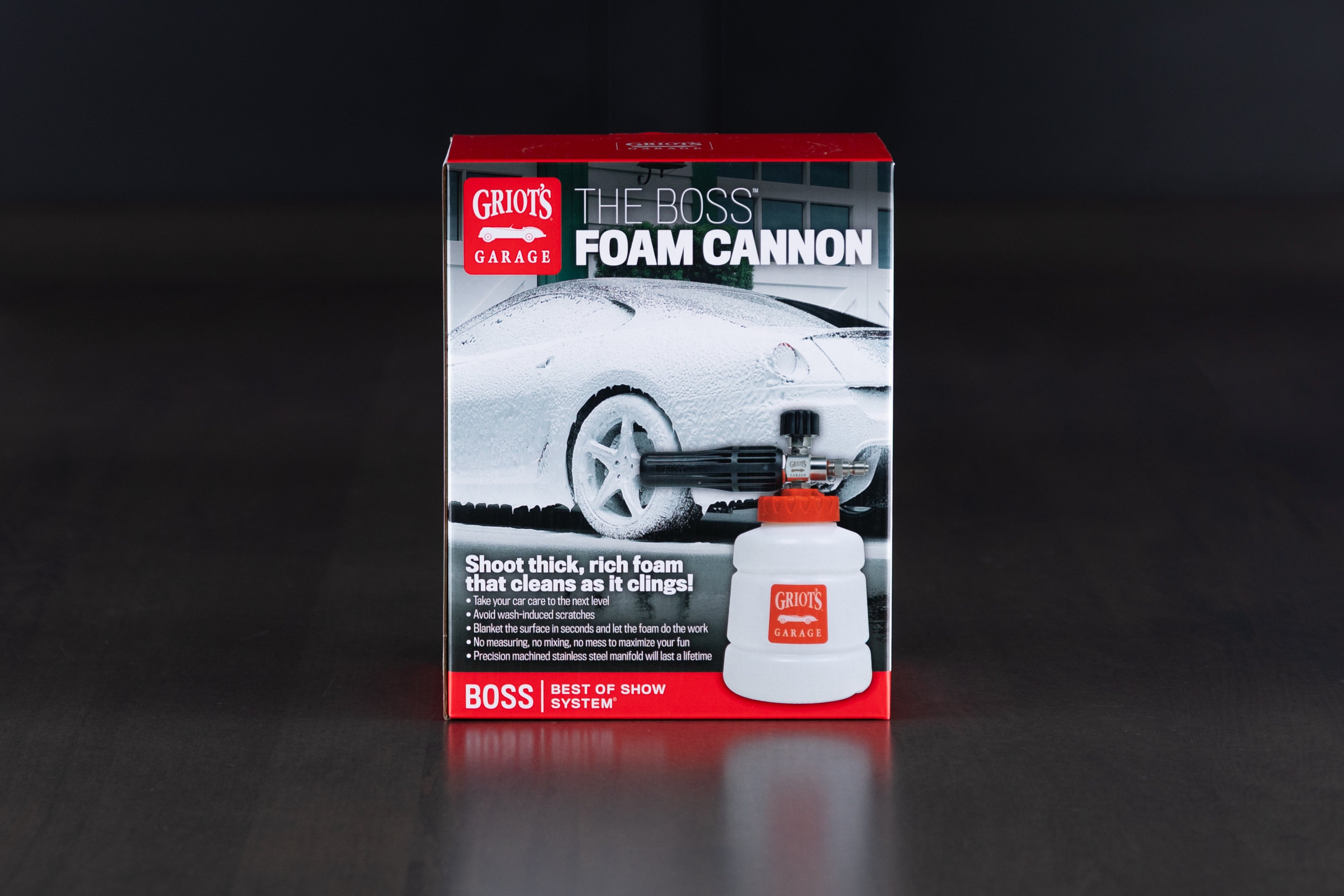 Griot's Garage The Boss Foam Cannon - Premium Car Wash Foam Blaster with Adjustable Nozzle for Deep Cleaning & Detailing - Perfect for Home Car Washing, Auto Detailing & Pressure Washer Use
