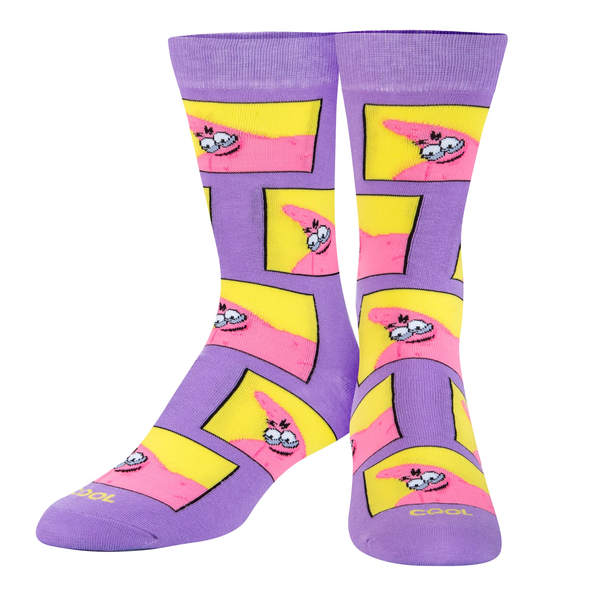 SpongeBob Cartoon Socks for Men - 5 Pairs Cool Novelty Socks Gift Set - Perfect for Birthday Gifts, Cosplay, and Casual Wear