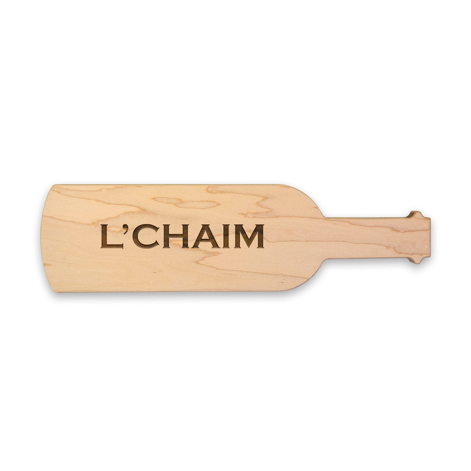 L'Chaim Wine Bottle Shaped Cheese Board - 15