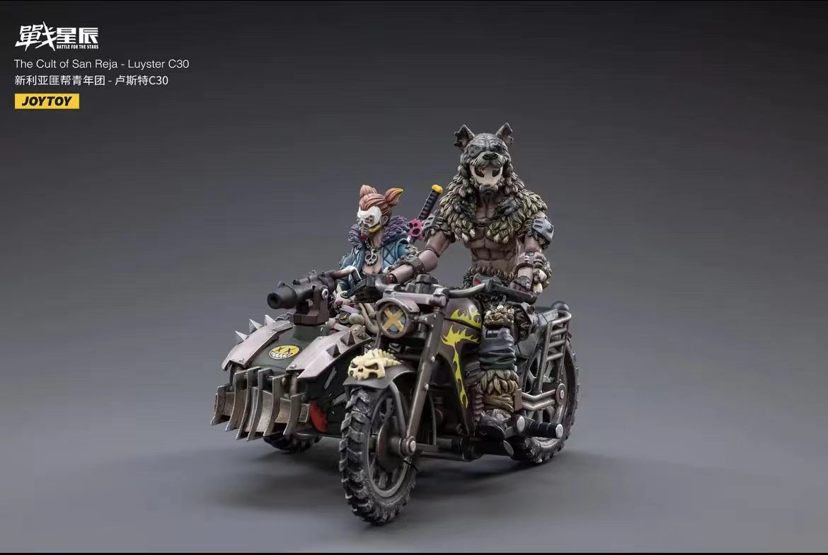 JOYTOY 1/18 Scale Motorcycle Model - The Cult of San Reja Luyster C30 Collectible Toy for Adults | Perfect for Display, Gift Giving & Action Figure Dioramas
