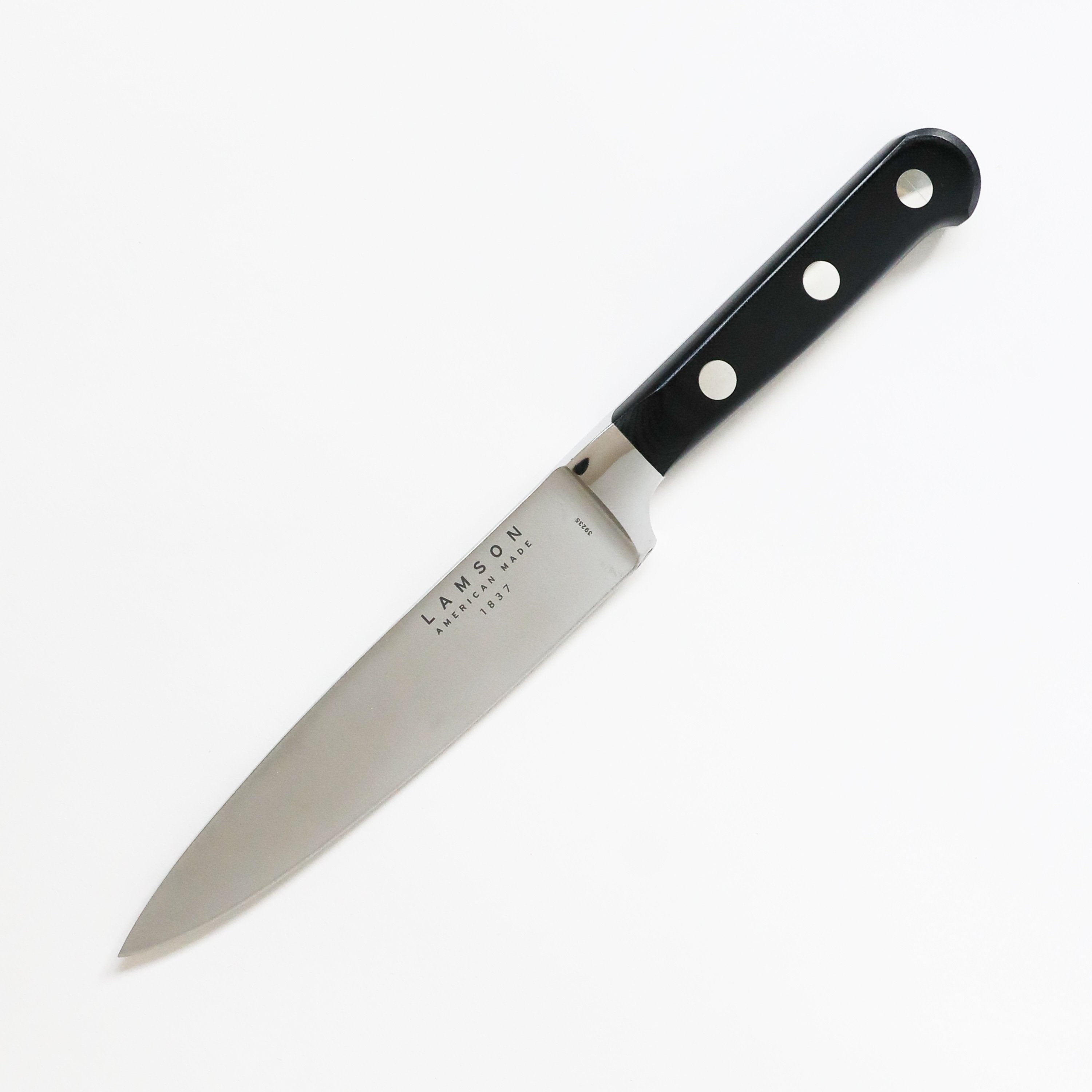 Lamson Midnight Utility Knife - 6 Inch Stainless Steel Blade - Professional Kitchen Knife for Chopping, Slicing & Dicing - Perfect for Home Chefs & Culinary Enthusiasts