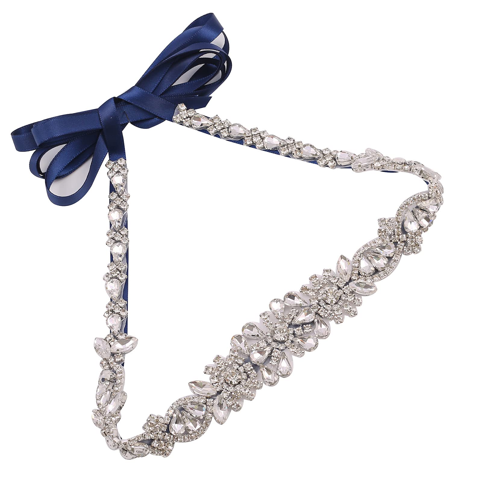 Sparkling Rhinestone Wedding Belt for Bride & Bridesmaids - Elegant Crystal Sash for Wedding Dresses, Bridal Accessories | Perfect for Bridal Showers, Ceremonies & Formal Events
