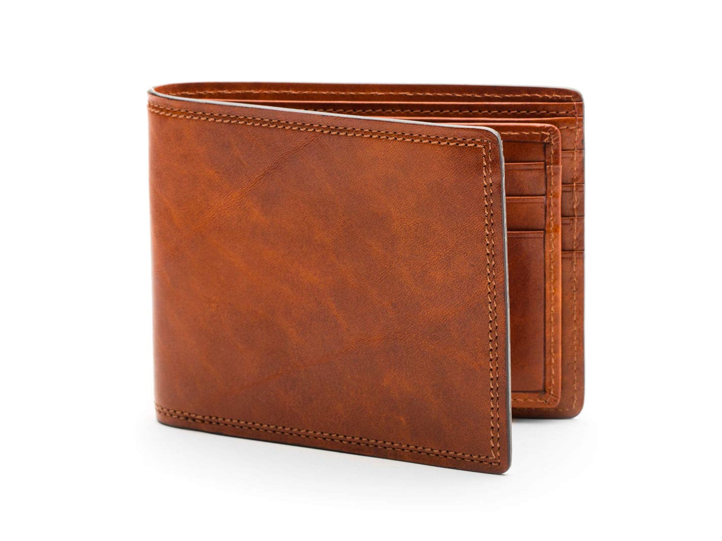 Bosca Dolce Collection - Premium 8-Pocket Executive Wallet with Passport Holder | Luxury Leather Wallet for Men | Perfect for Business Travel & Everyday Use