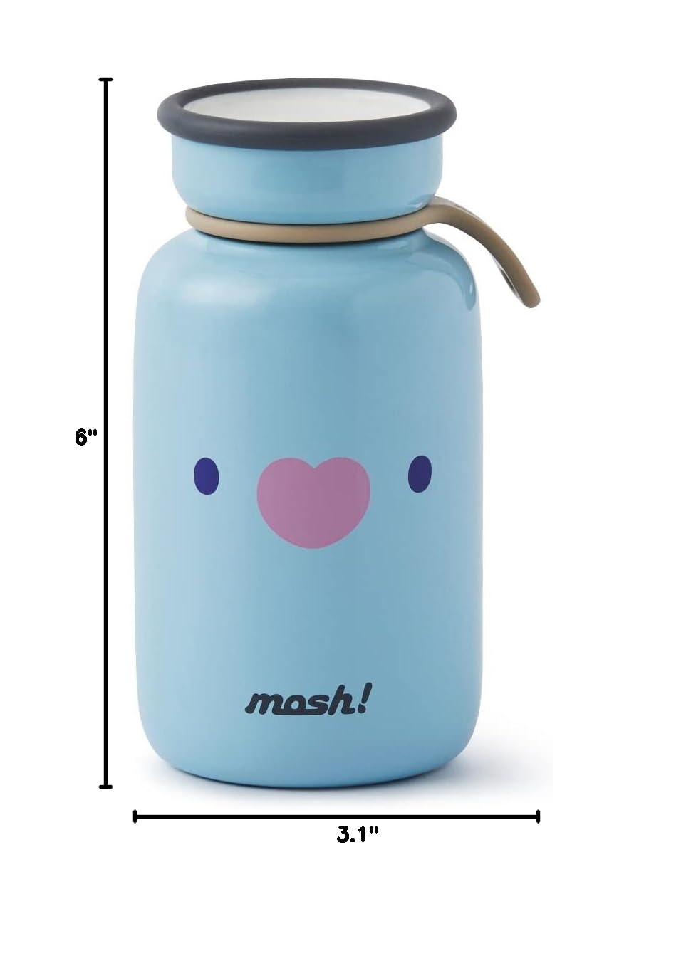 BT21 MANG Character Mini Stainless Steel Tumbler - 16oz Insulated Travel Mug for Hot & Cold Drinks - Perfect for Office, Gym, and Outdoor Activities