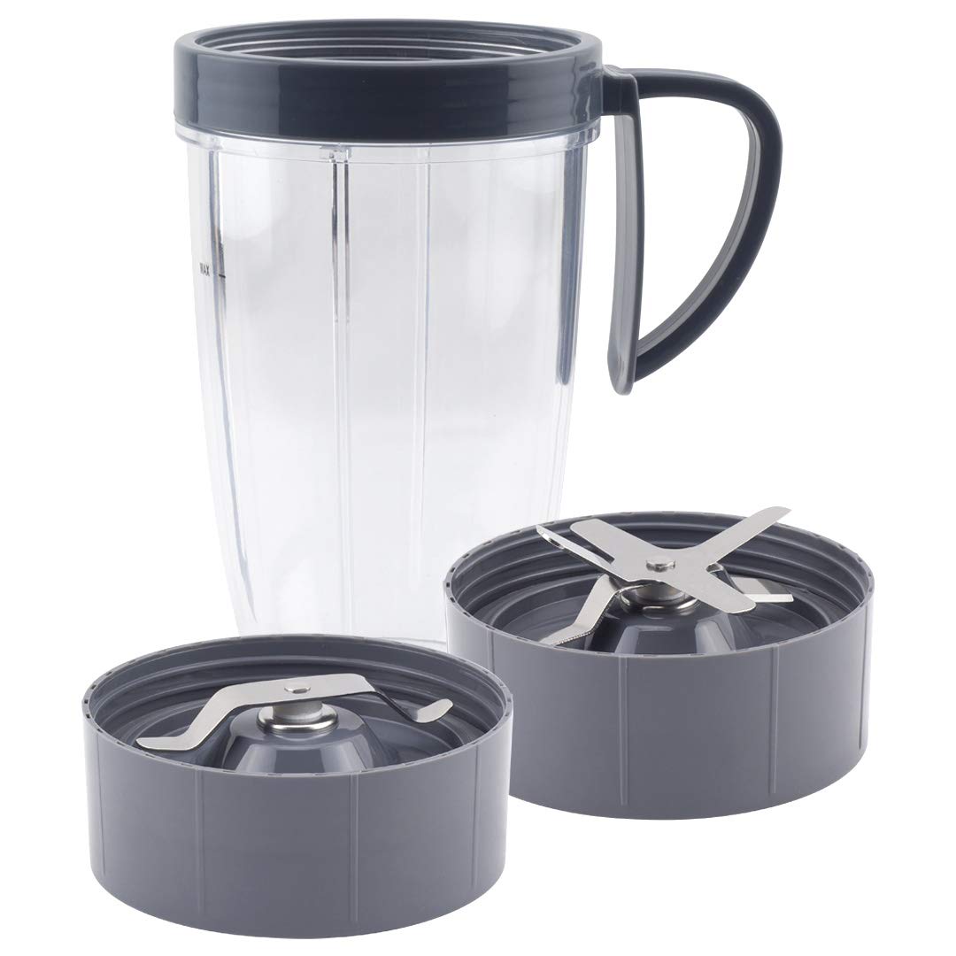 24 oz Tall Cup Extractor Blade Replacement - Flat Milling Blade Compatible with Nutri Bullet 600W 900W Blenders (NB-101B NB-101S NB-201) - Perfect for Smoothies, Protein Shakes & Food Processing