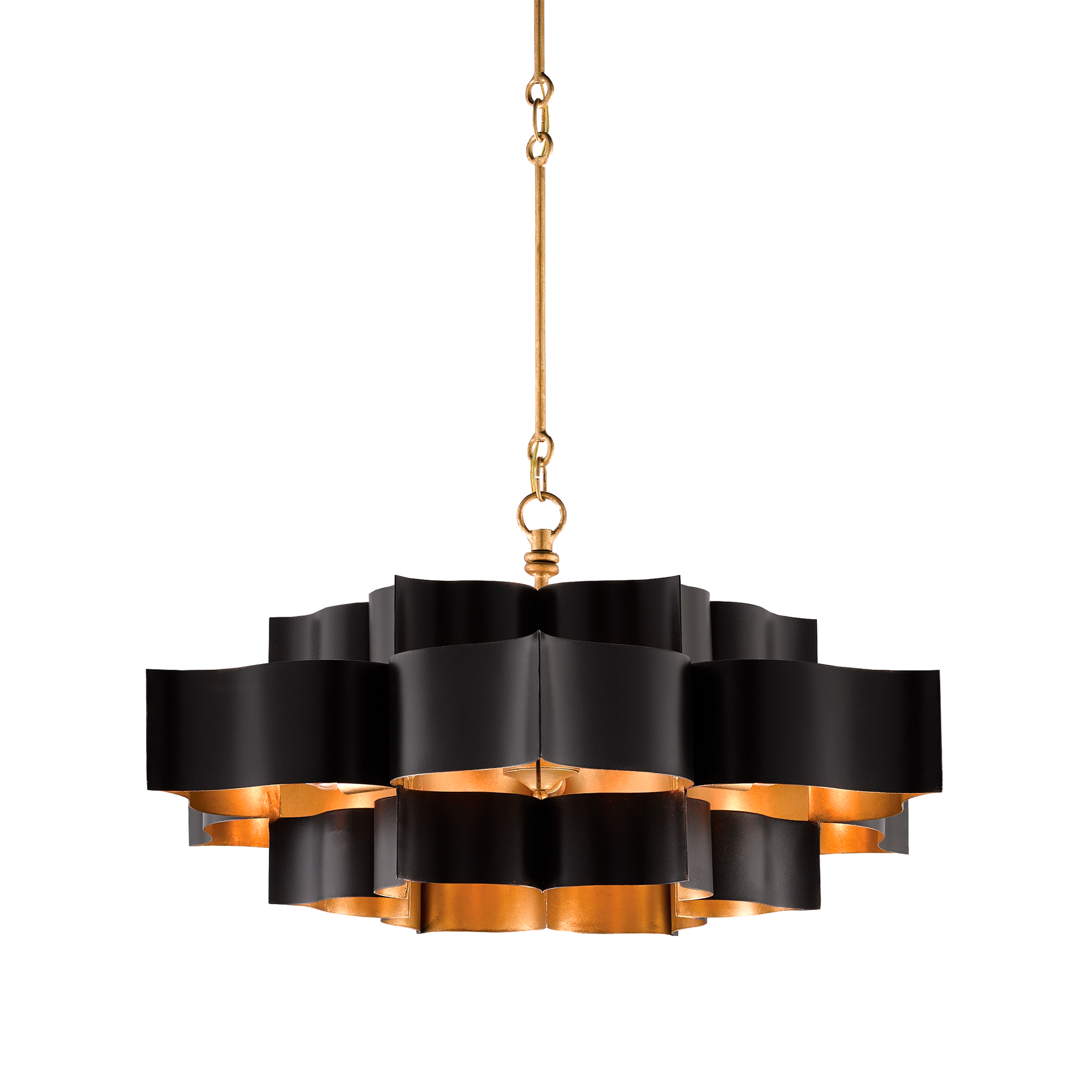 Elegant Lotus Blossom Chandelier - Modern Floral Ceiling Light Fixture for Dining Room, Bedroom & Living Room Decor