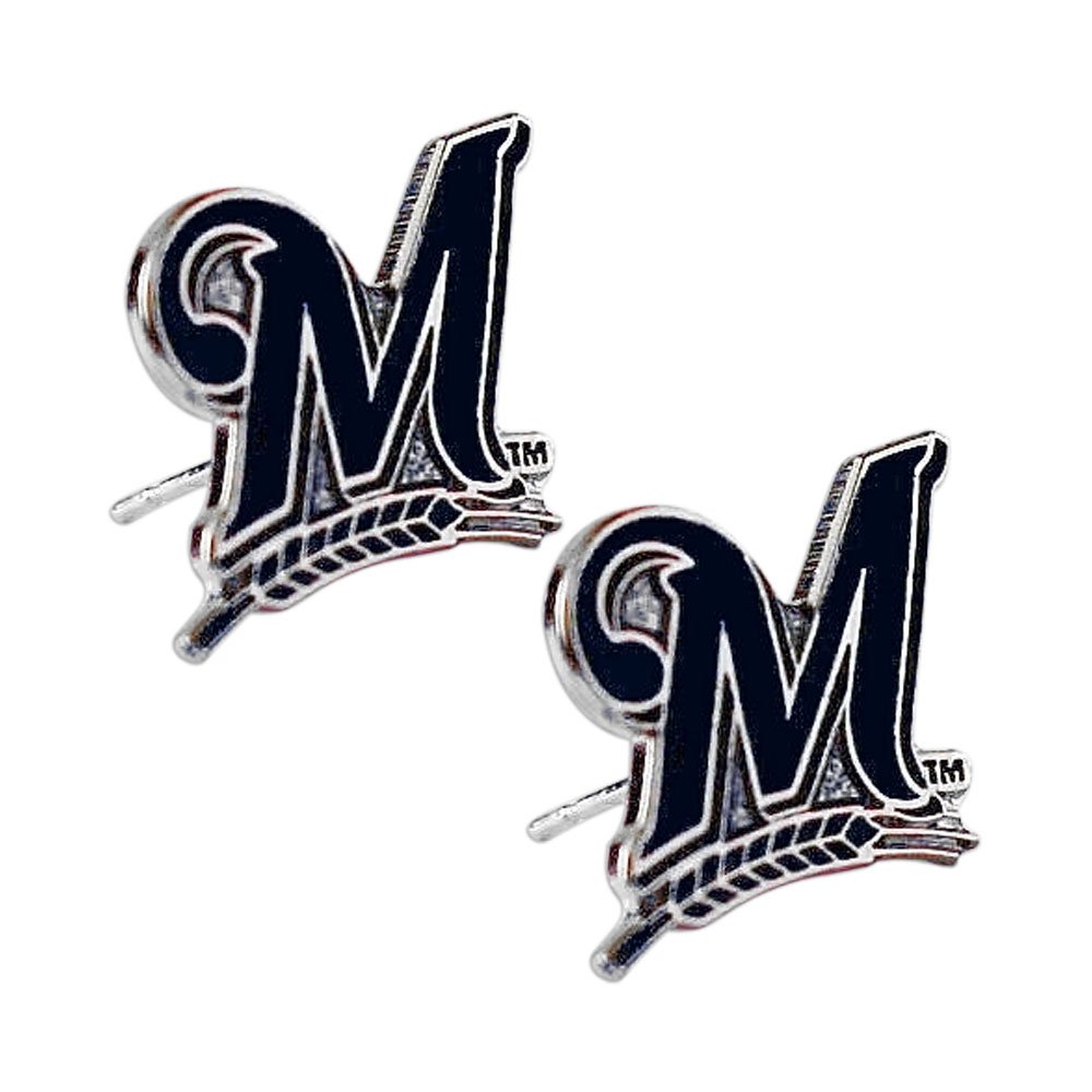 Milwaukee Brewers MLB Logo Stud Earrings Set - Officially Licensed Baseball Jewelry for Women & Fans - Perfect for Game Day, Parties & Sports Gifts