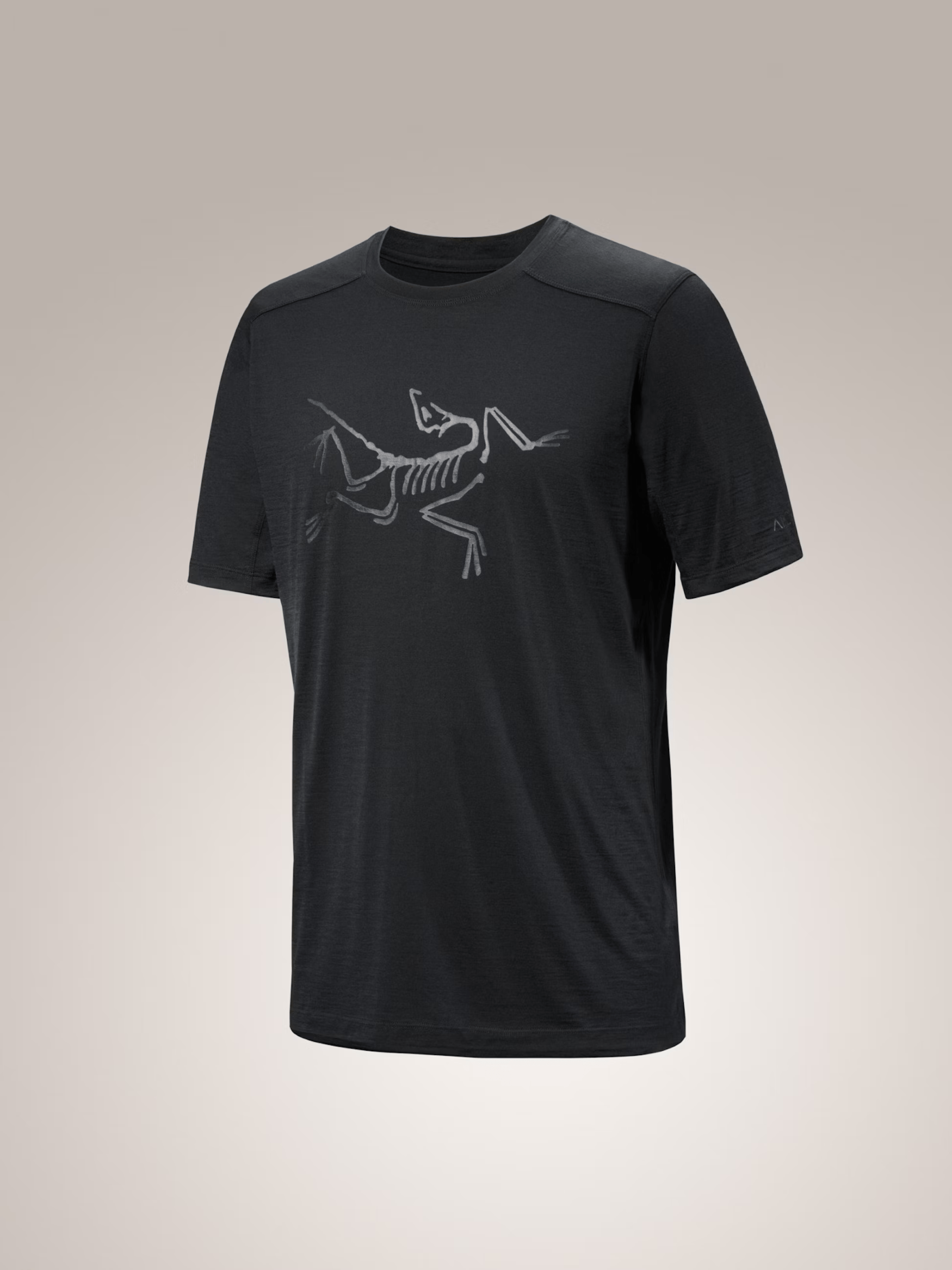 Ionia Merino Wool Short Sleeve Logo T-Shirt for Men - Soft Breathable Summer Top for Hiking, Travel & Casual Wear
